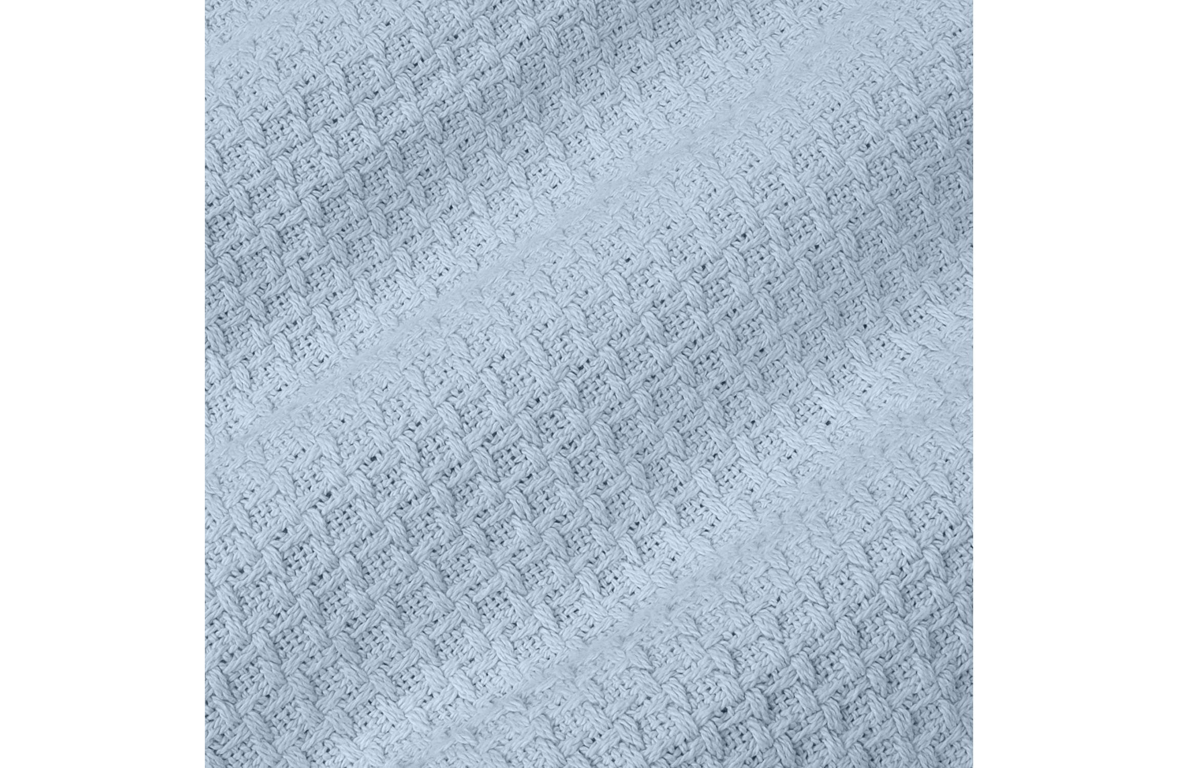 Grand Hotel 100% Cotton Houndstooth Stitch Pattern Woven Blanket