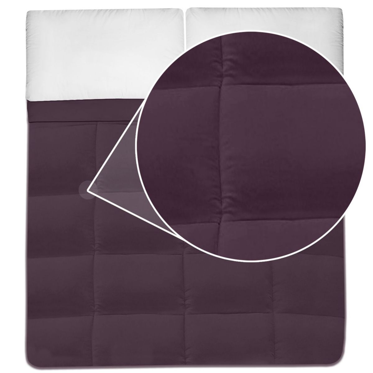 Solid Color Comforter Polyester Fill Microfiber Covering