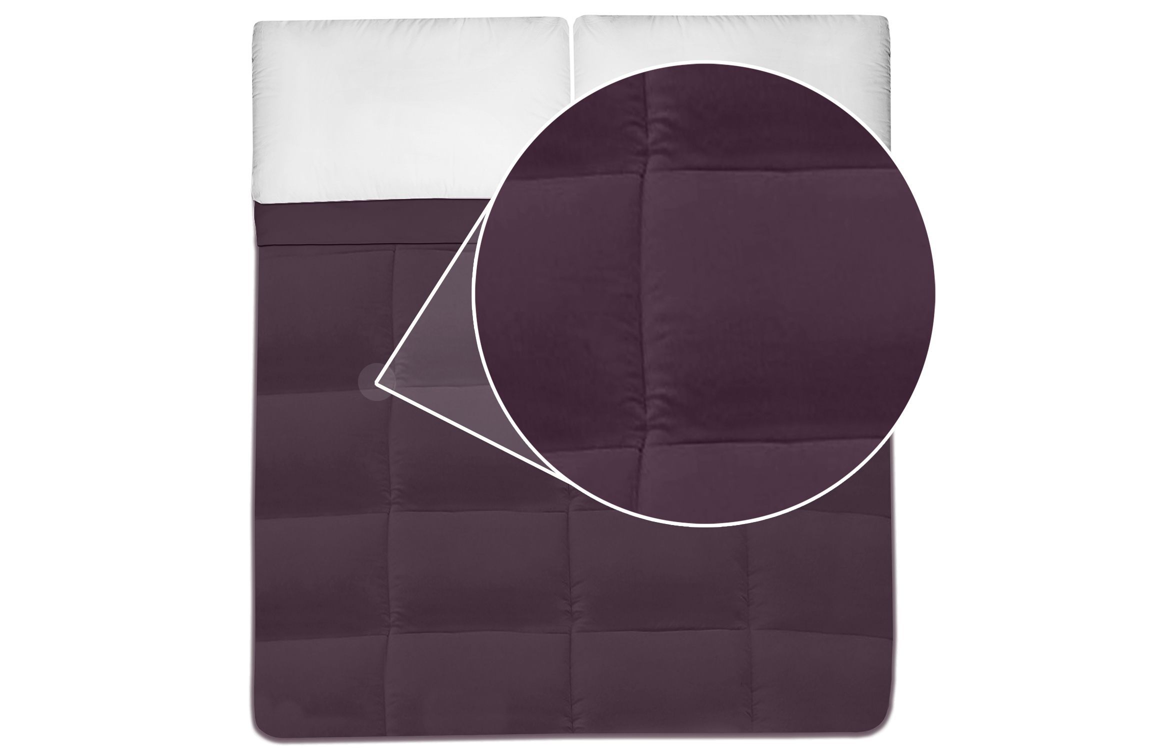 Solid Color Comforter Polyester Fill Microfiber Covering