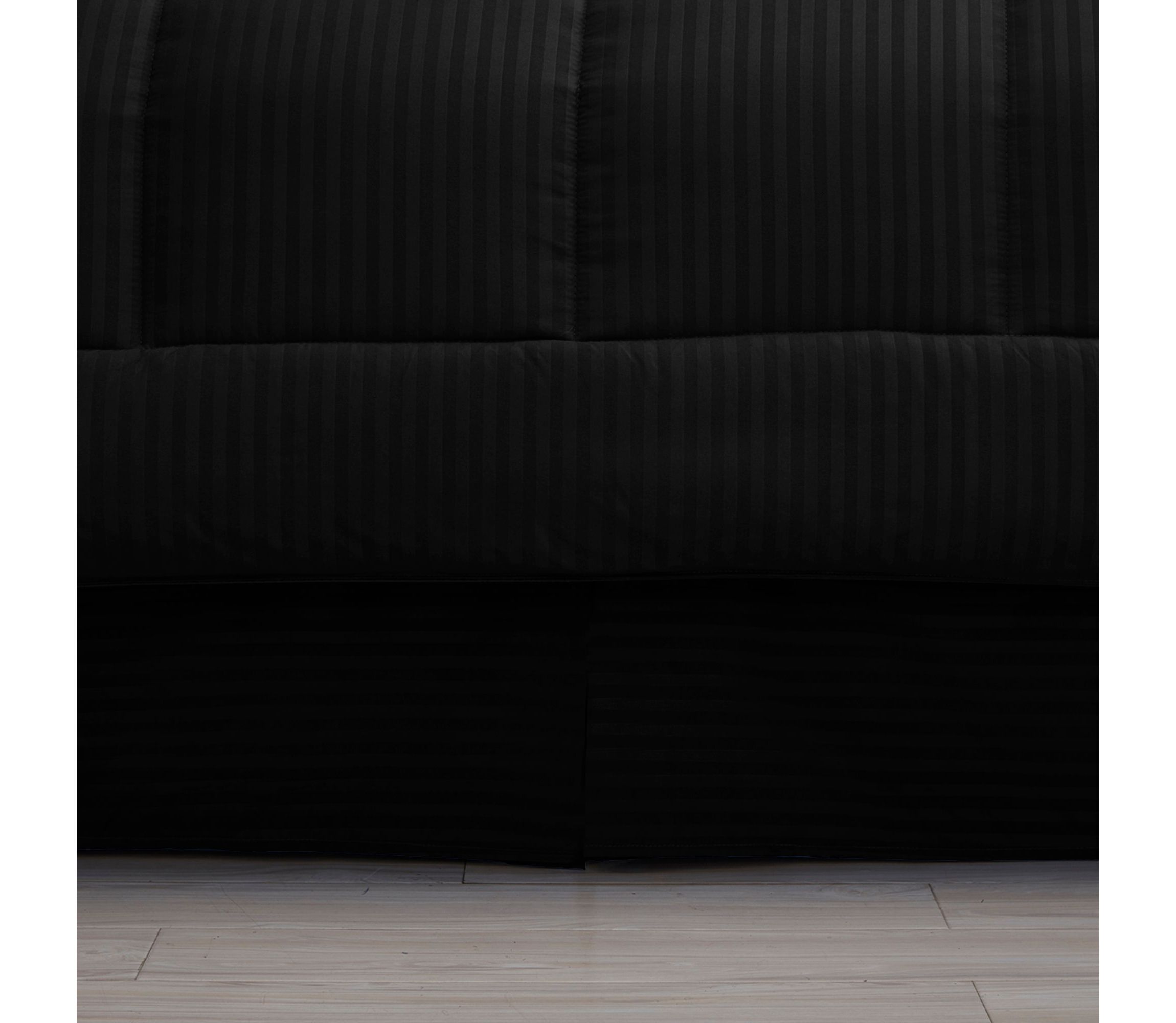 8 Piece Bed In A Bag Hotel Dobby Embossed Comforter Sheet Bed Skirt Sham Set