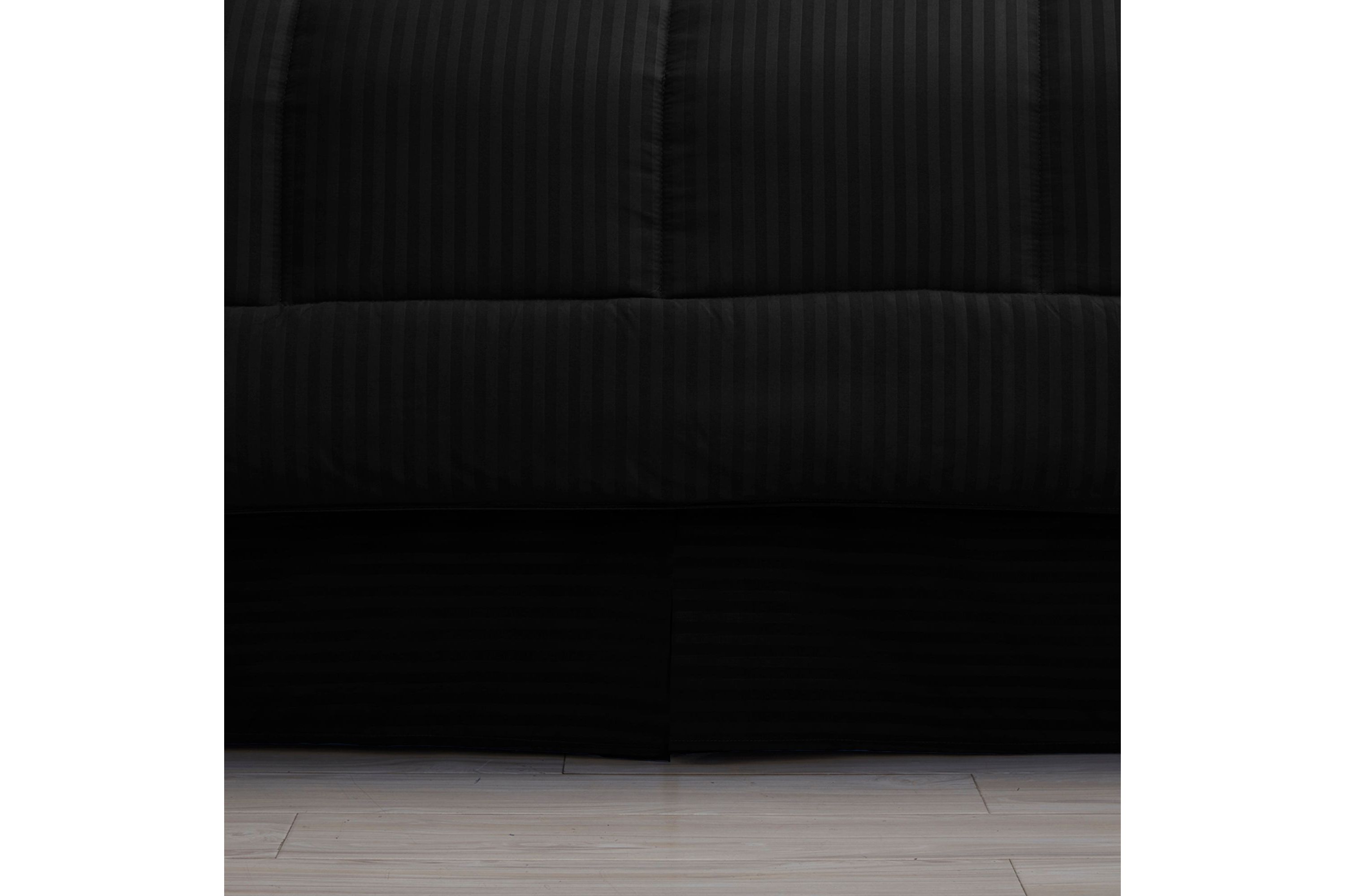 8 Piece Bed In A Bag Hotel Dobby Embossed Comforter Sheet Bed Skirt Sham Set