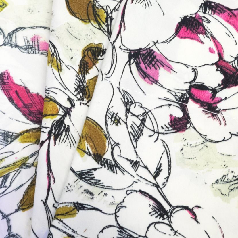 Dolce Sage/Purple Floral Printed 4-Piece Microfiber Sheet Set