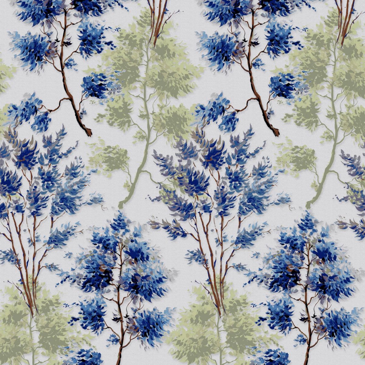 Florence Blue/Green Floral Print 4-Piece Microfiber Sheet Set