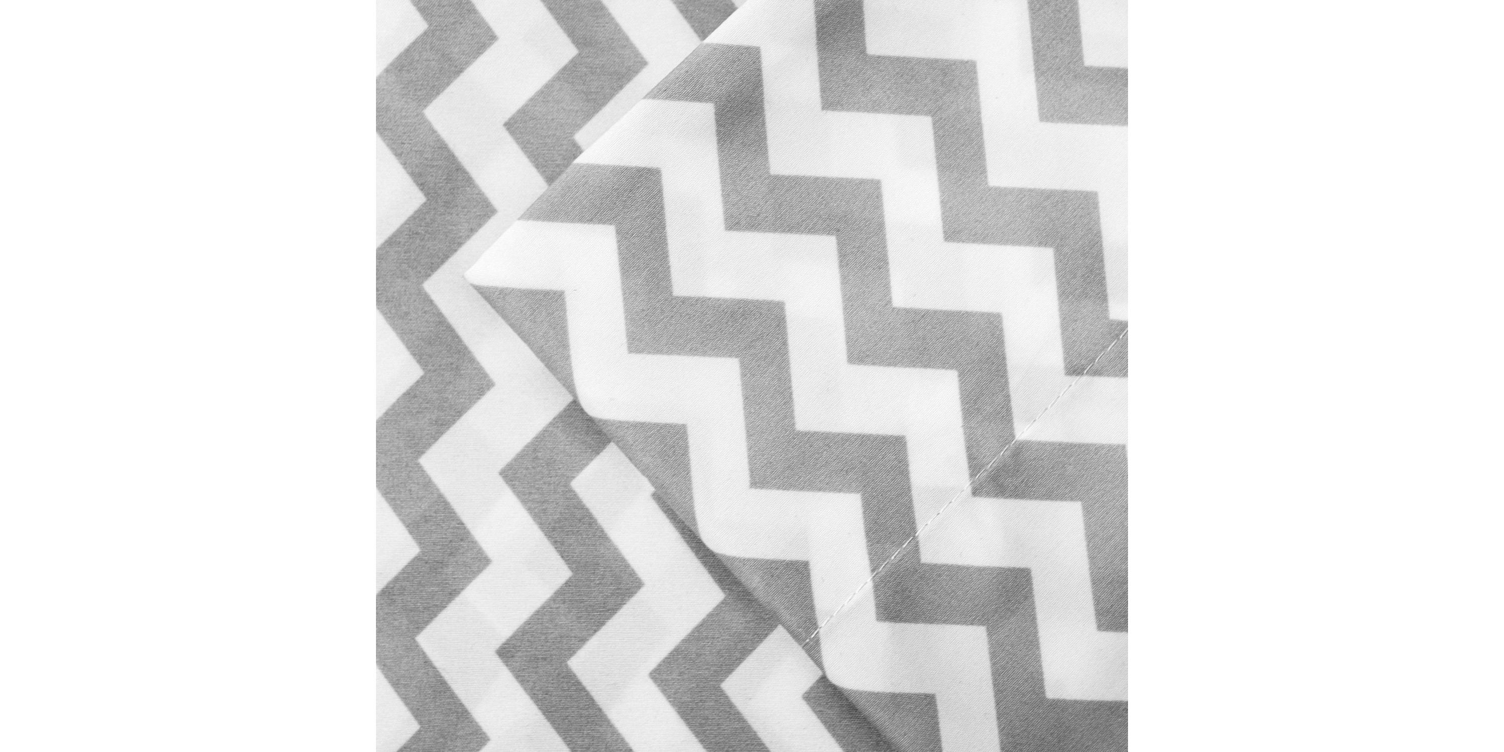 1500 Count 6 Piece Chevron Microfiber Sheet Set