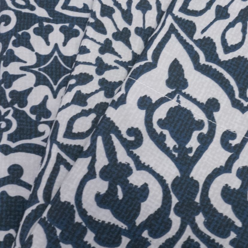 Oasis Blue Mandala Printed 4-Piece Microfiber Sheet Set