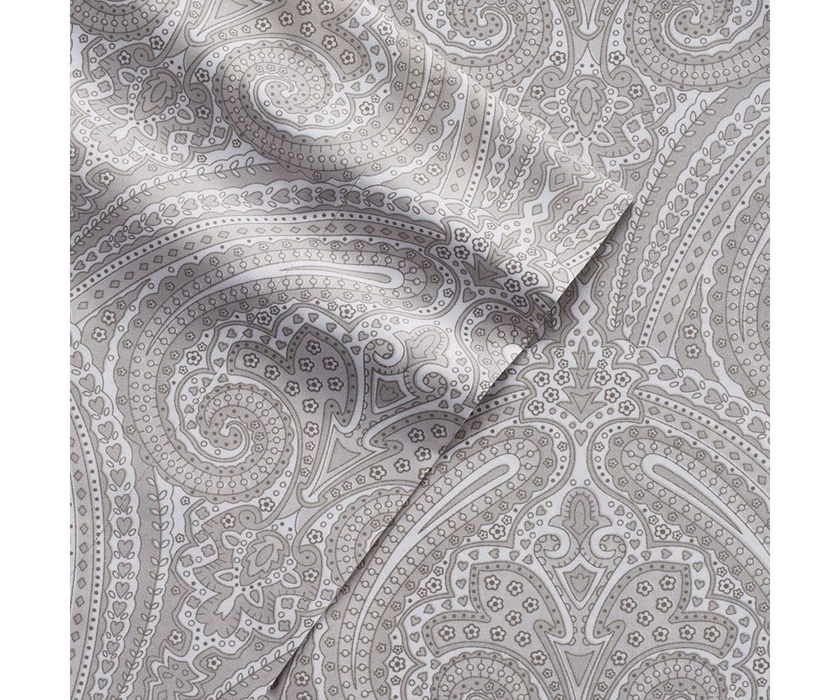 1500 Count 6 Piece Paisley Print Microfiber Sheet Set