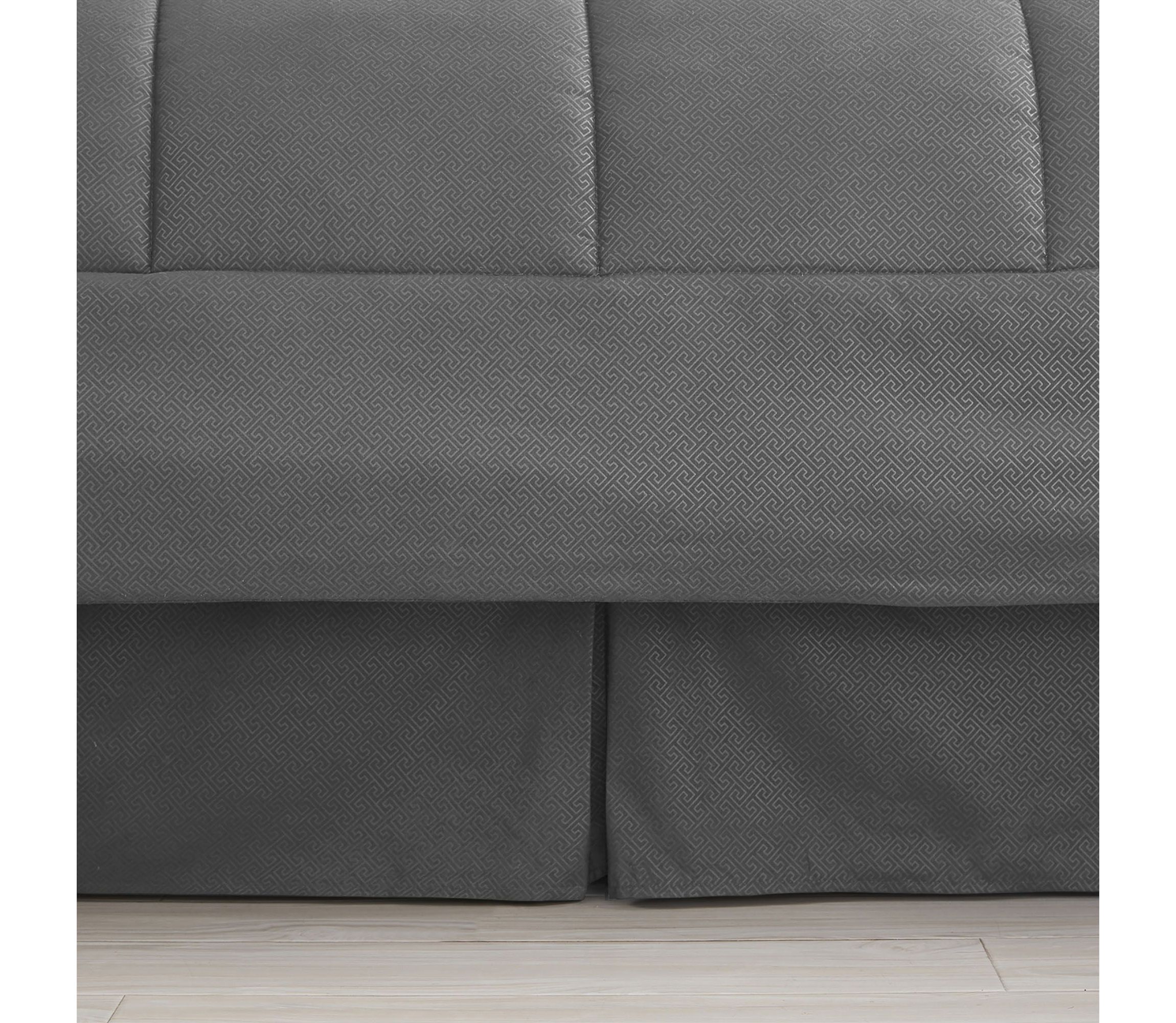 8 Piece Bed In A Bag Greek Key Comforter Sheet Bed Skirt Sham Set