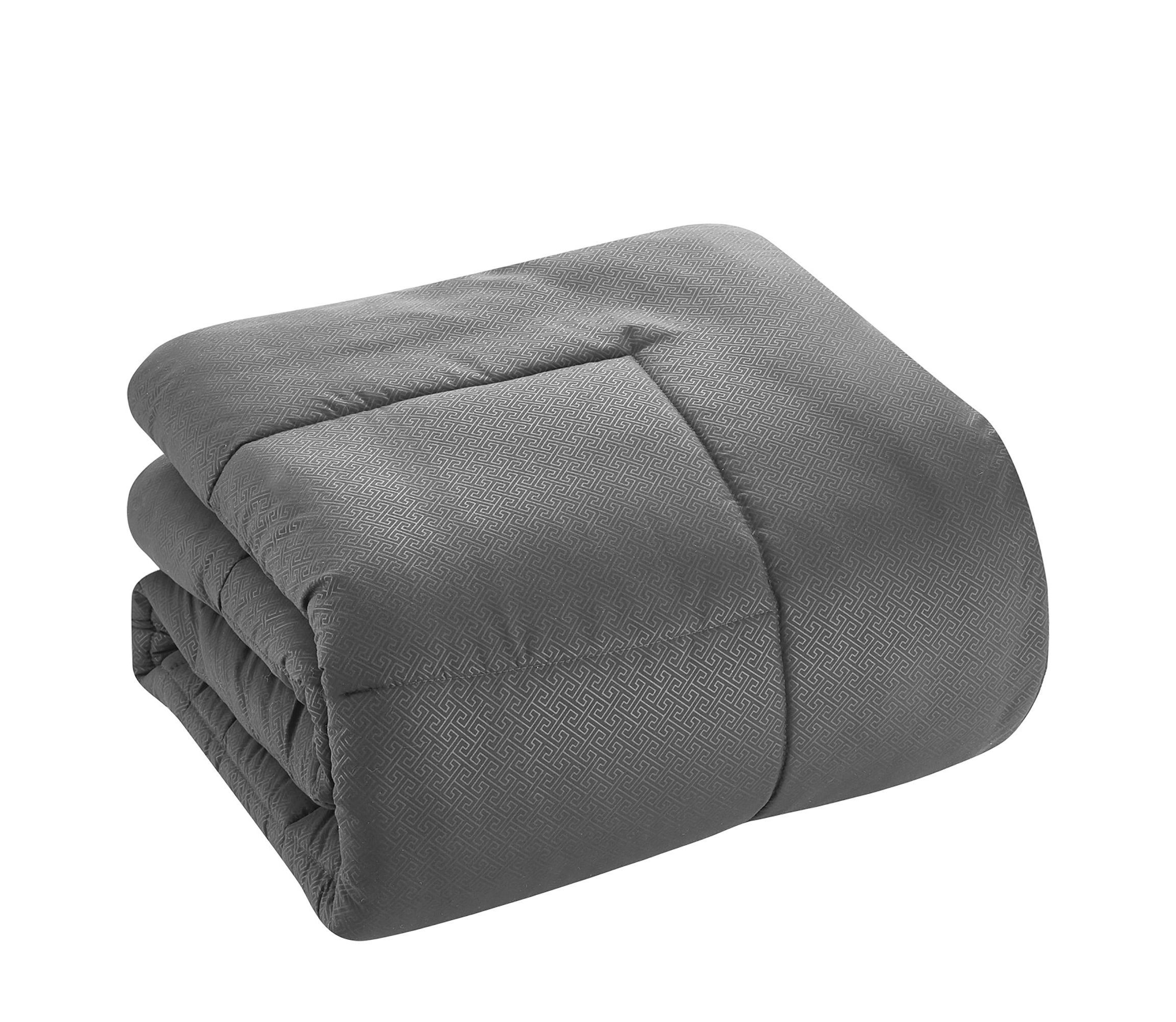 8 Piece Bed In A Bag Greek Key Comforter Sheet Bed Skirt Sham Set