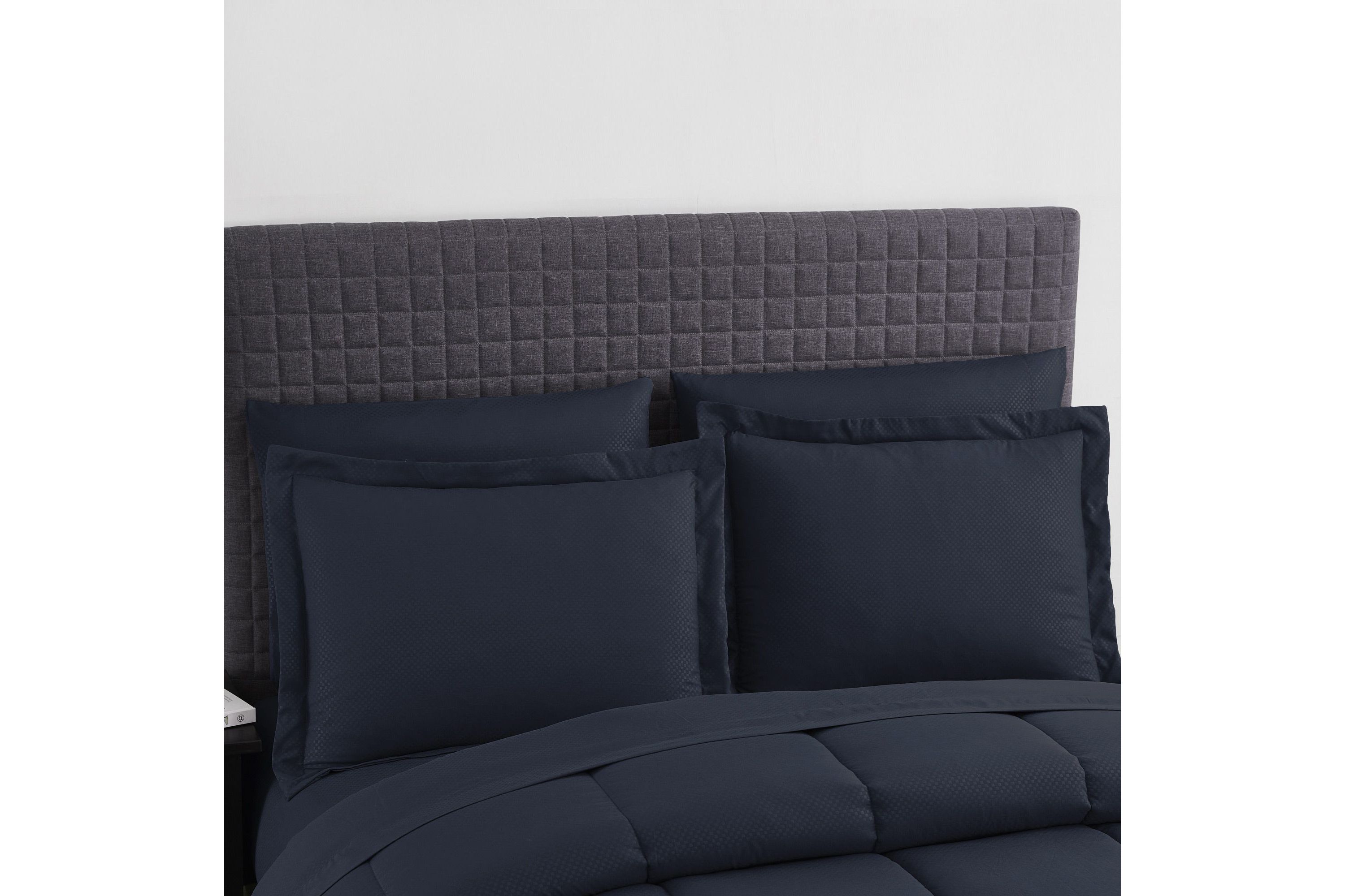8 Piece Bed In A Bag Checkered Comforter Sheet Bed Skirt Sham Set