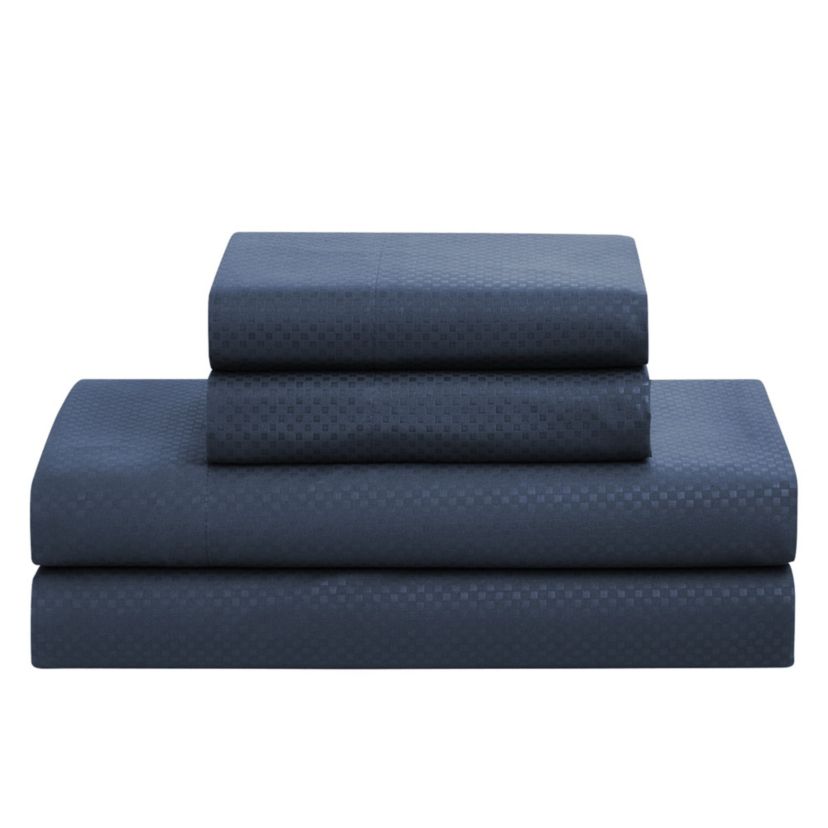 8 Piece Bed In A Bag Checkered Comforter Sheet Bed Skirt Sham Set