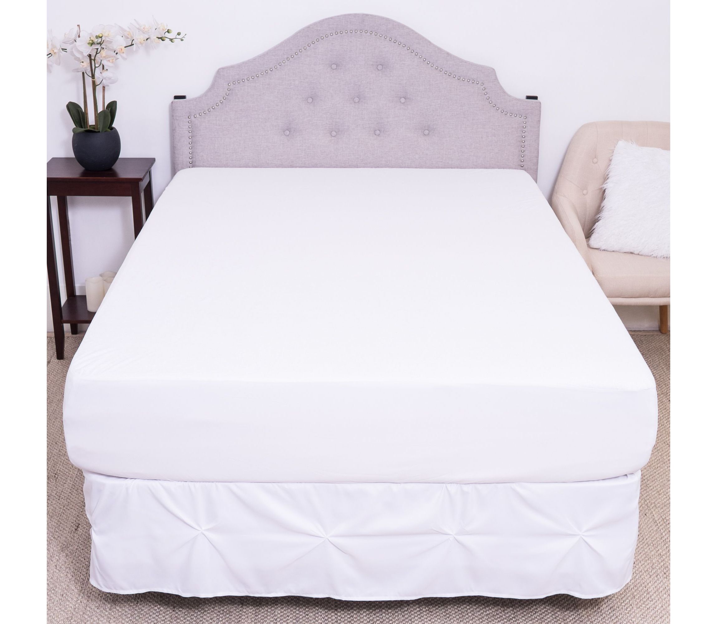 Premium Cotton Terry Cloth Blend Waterproof Fitted Mattress Bed Cover