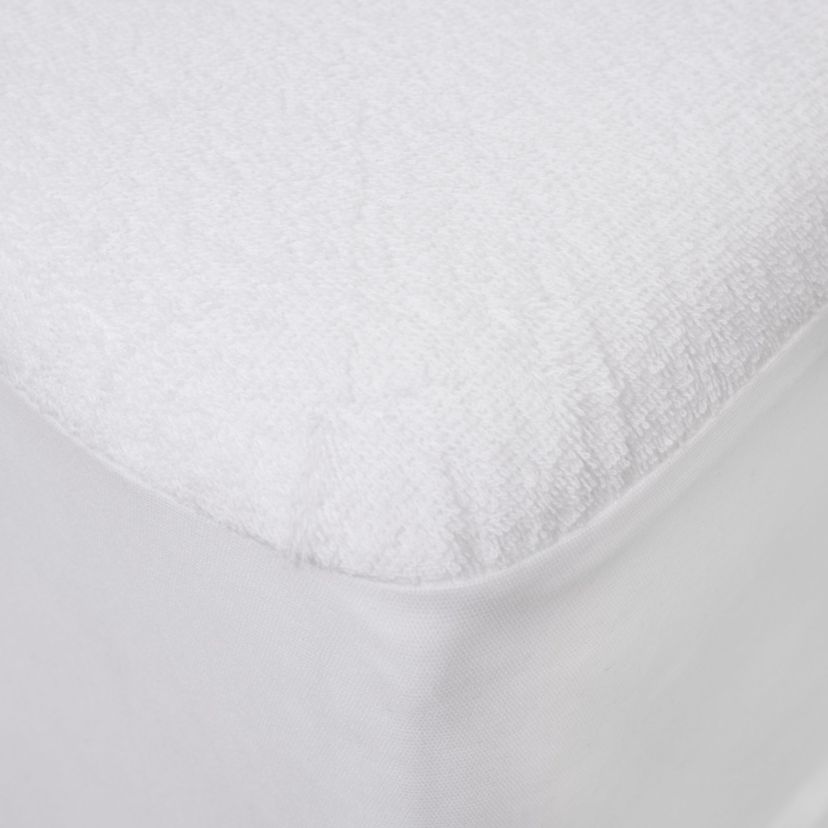 Premium Cotton Terry Cloth Blend Waterproof Fitted Mattress Bed Cover