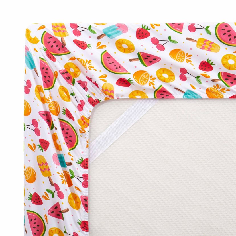 Fruity Fun Multi Color Kids Microfiber Sheet Set