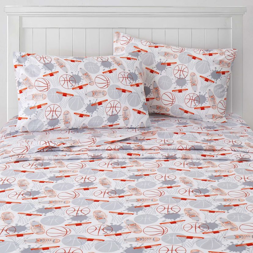 Basketball Kids Microfiber Sheet Set