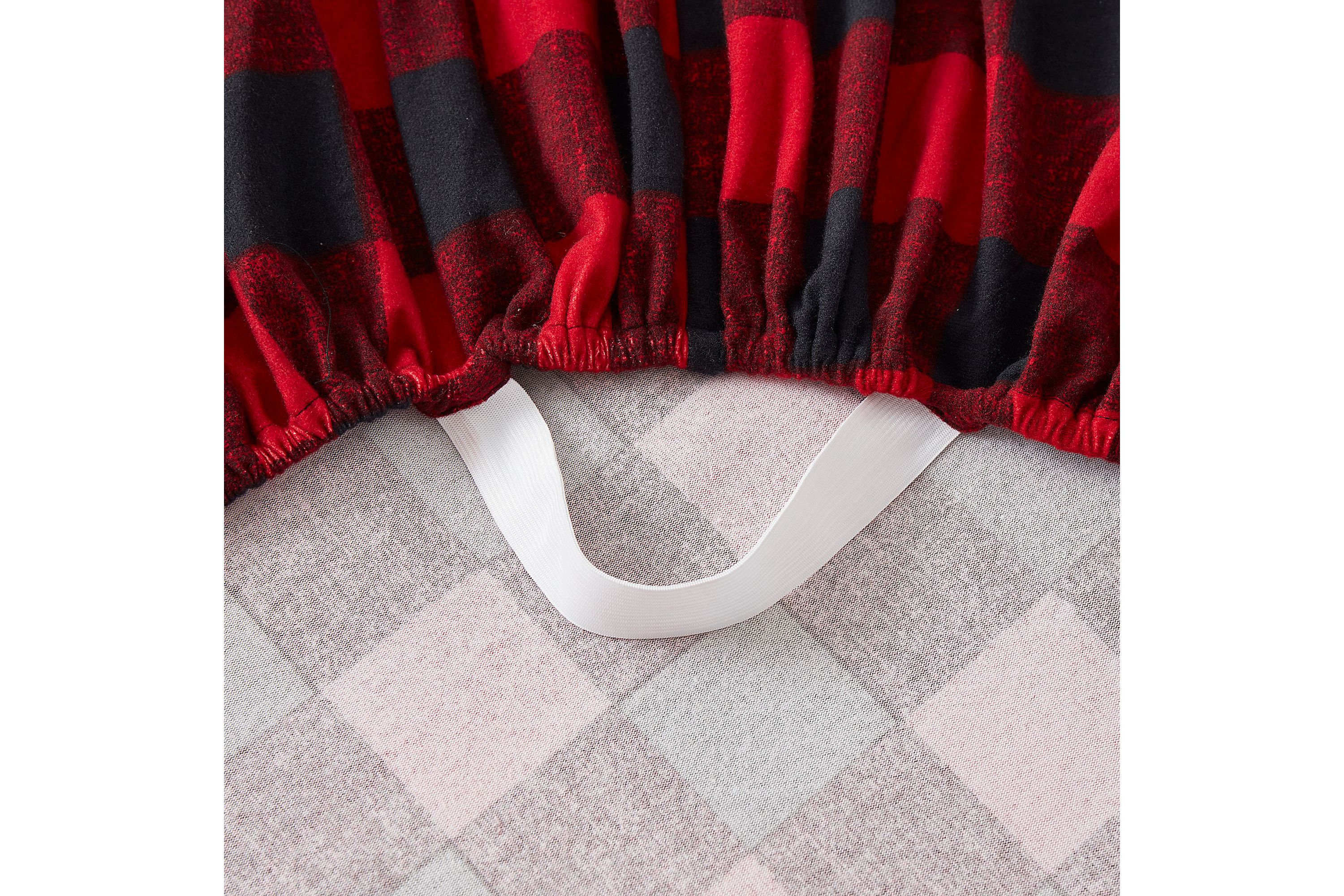 1500 Supreme Microfiber Buffalo Check Flannel Sheet Set
