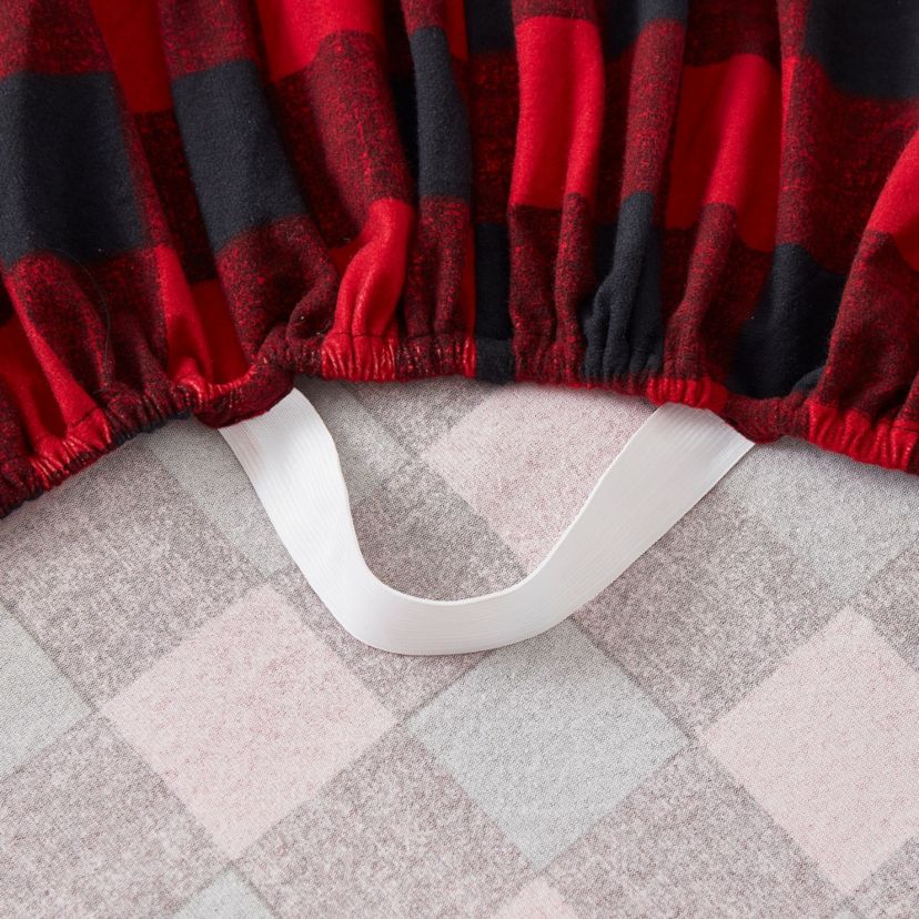 1500 Supreme Microfiber Buffalo Check Flannel Sheet Set