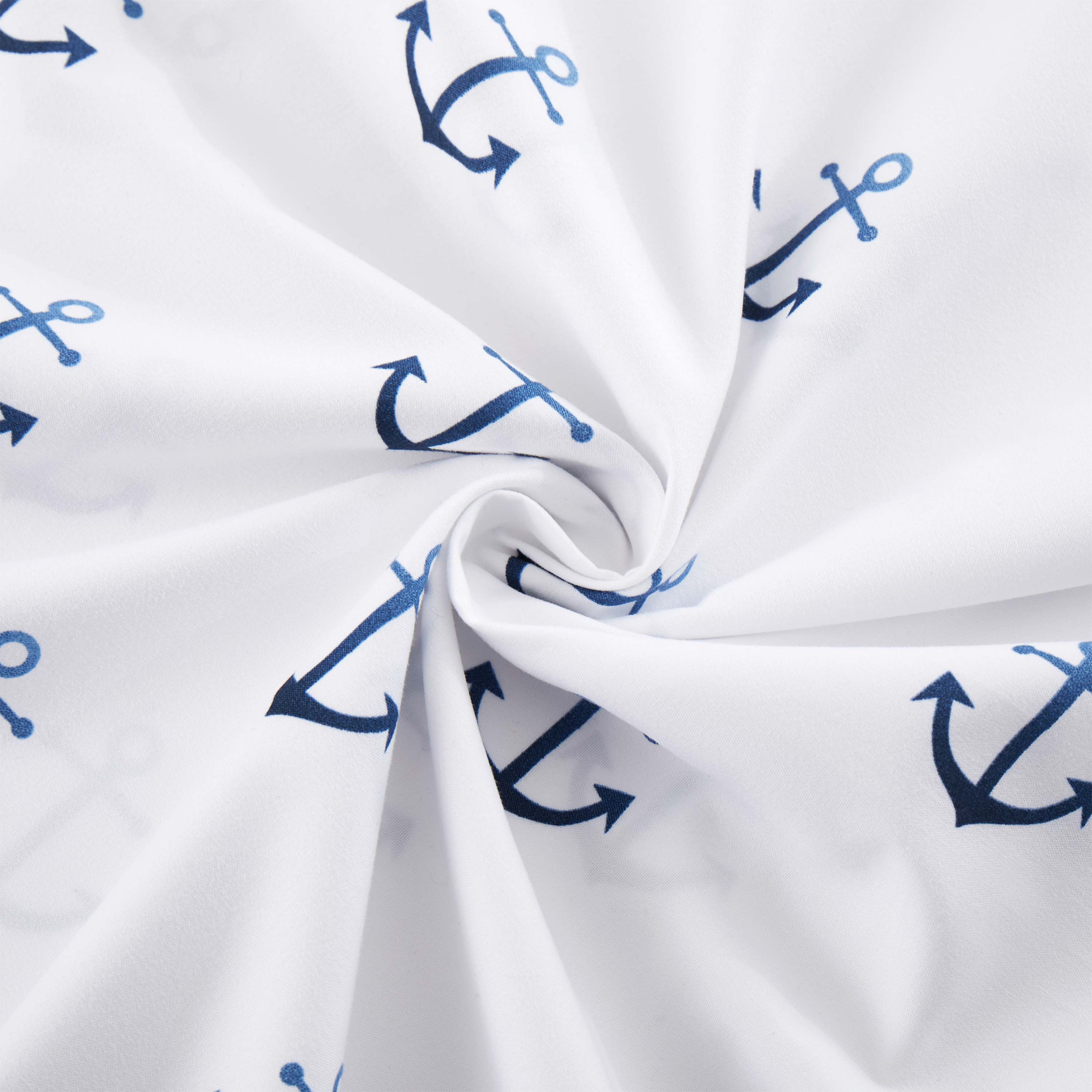 Ombre Ship Anchors Kids Microfiber Sheet Set