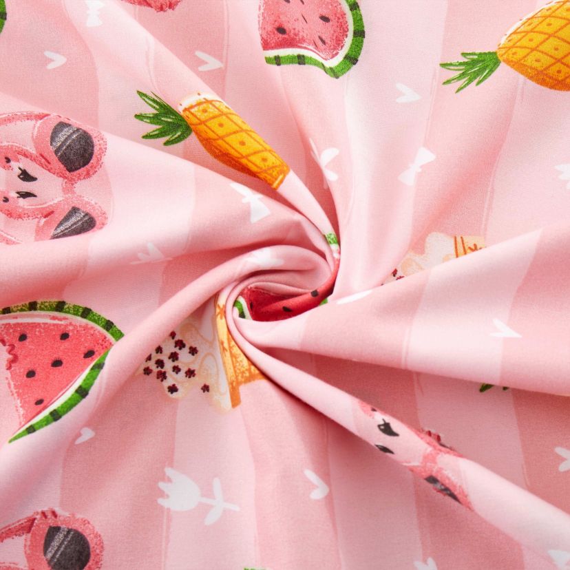 Sweet Summer Fun Pink Kids Microfiber Sheet Set