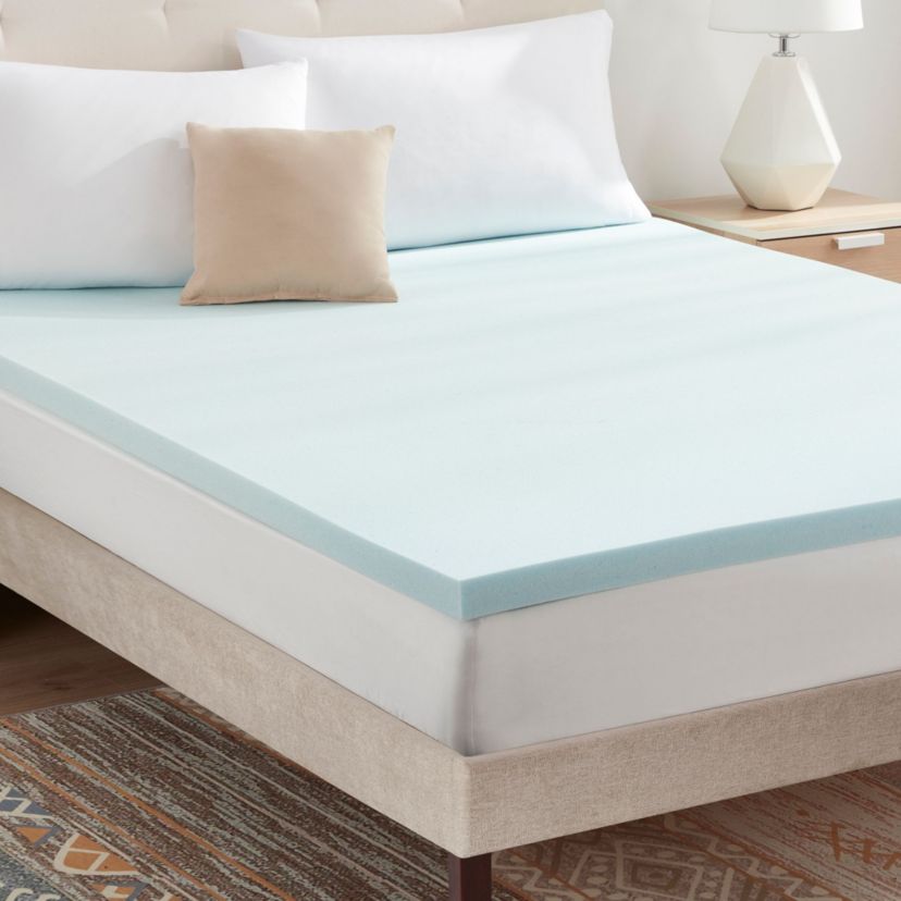 Blue Gel Memory Foam 2" Thick Mattress Topper