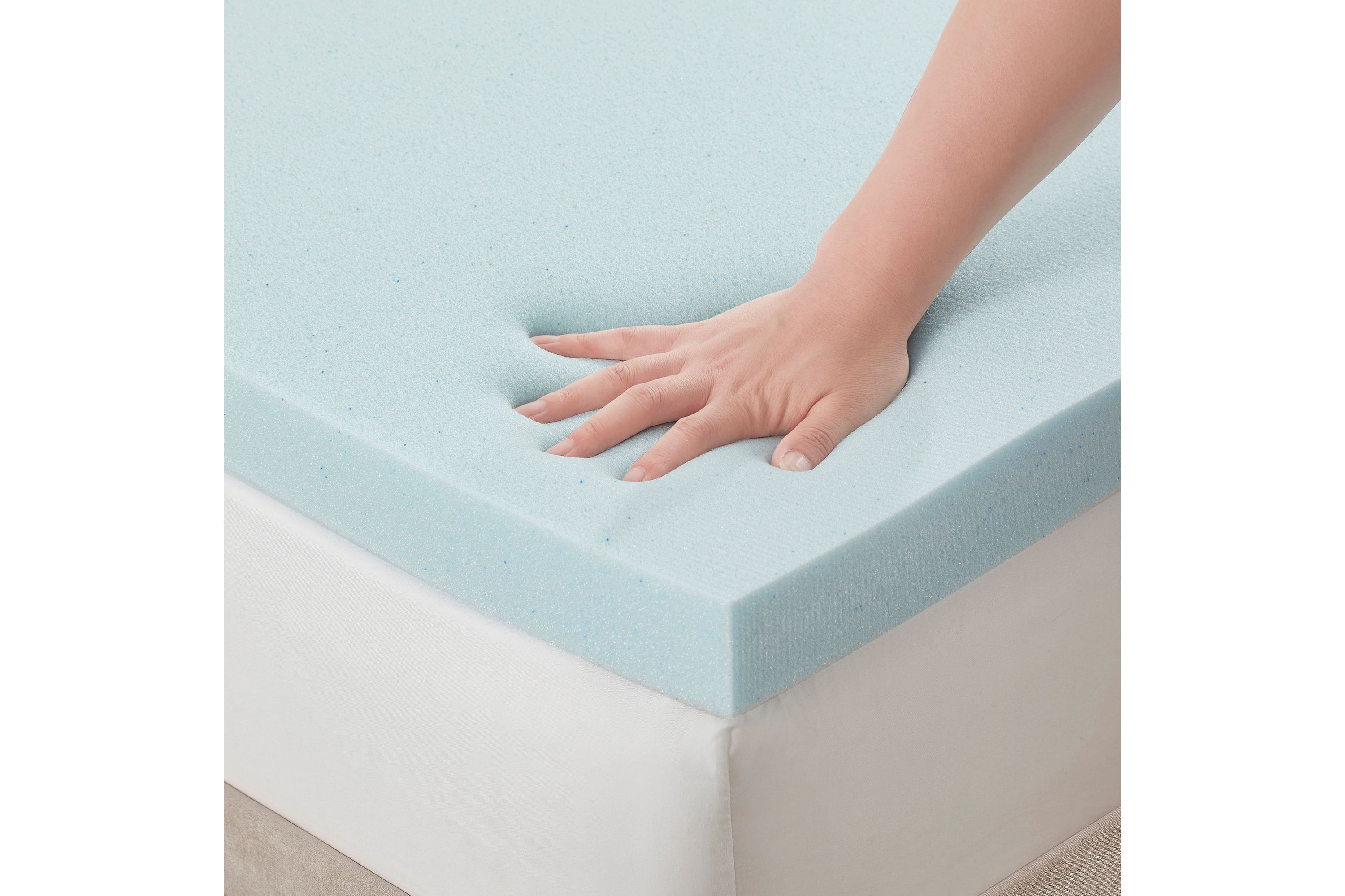 Blue Gel Memory Foam 2" Thick Mattress Topper