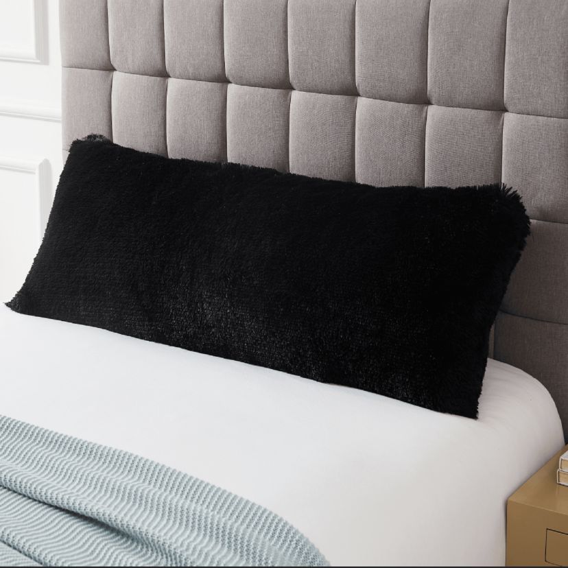 Soft and Comfy Plush Faux Fur Body Pillow 54 x 20