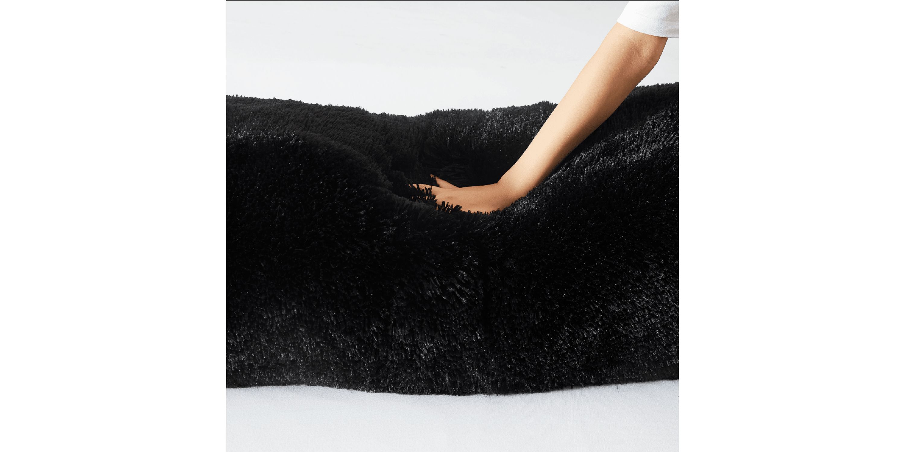 Soft and Comfy Plush Faux Fur Body Pillow 54 x 20