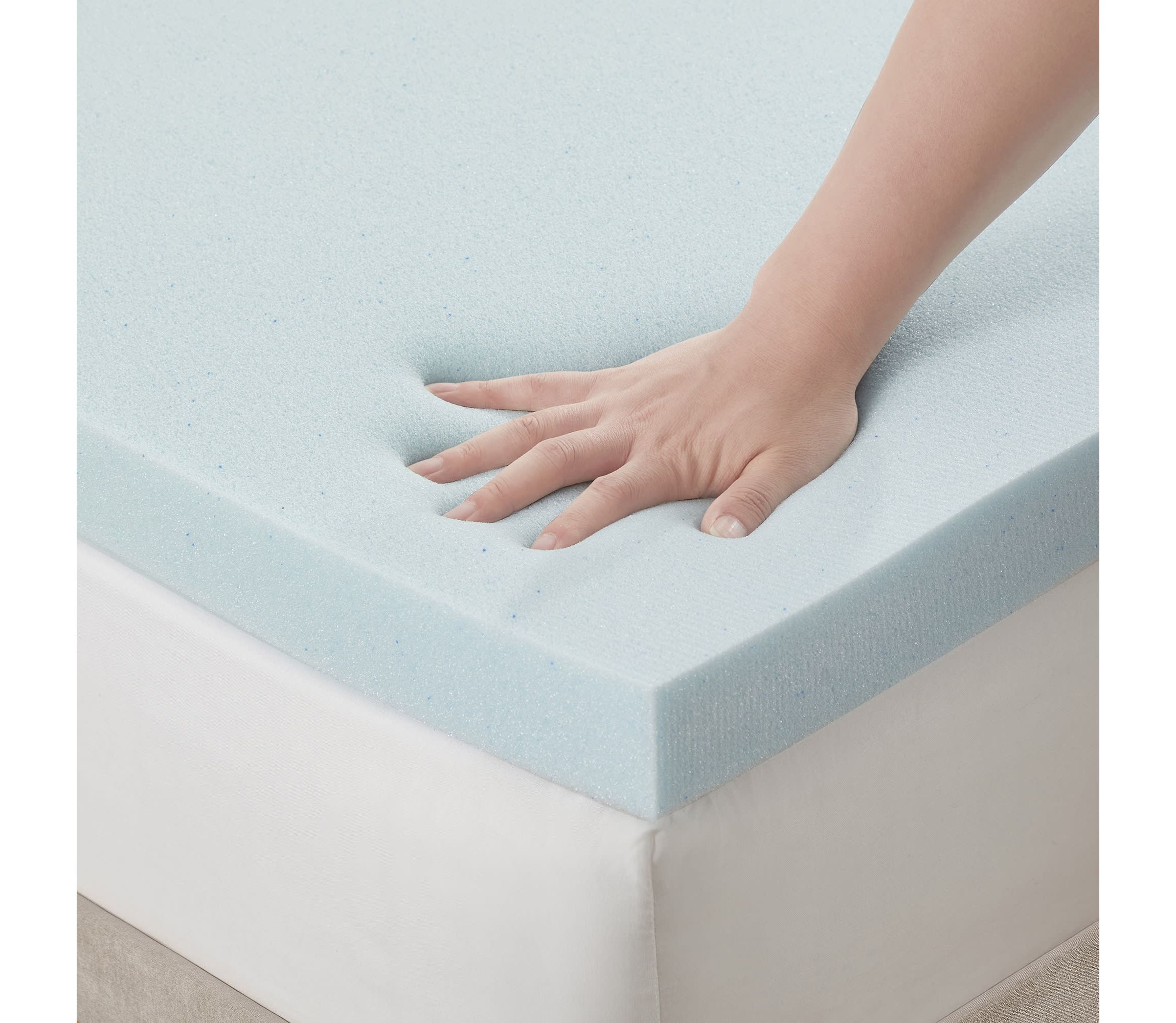 Blue Gel Memory Foam 3" Thick Mattress Topper