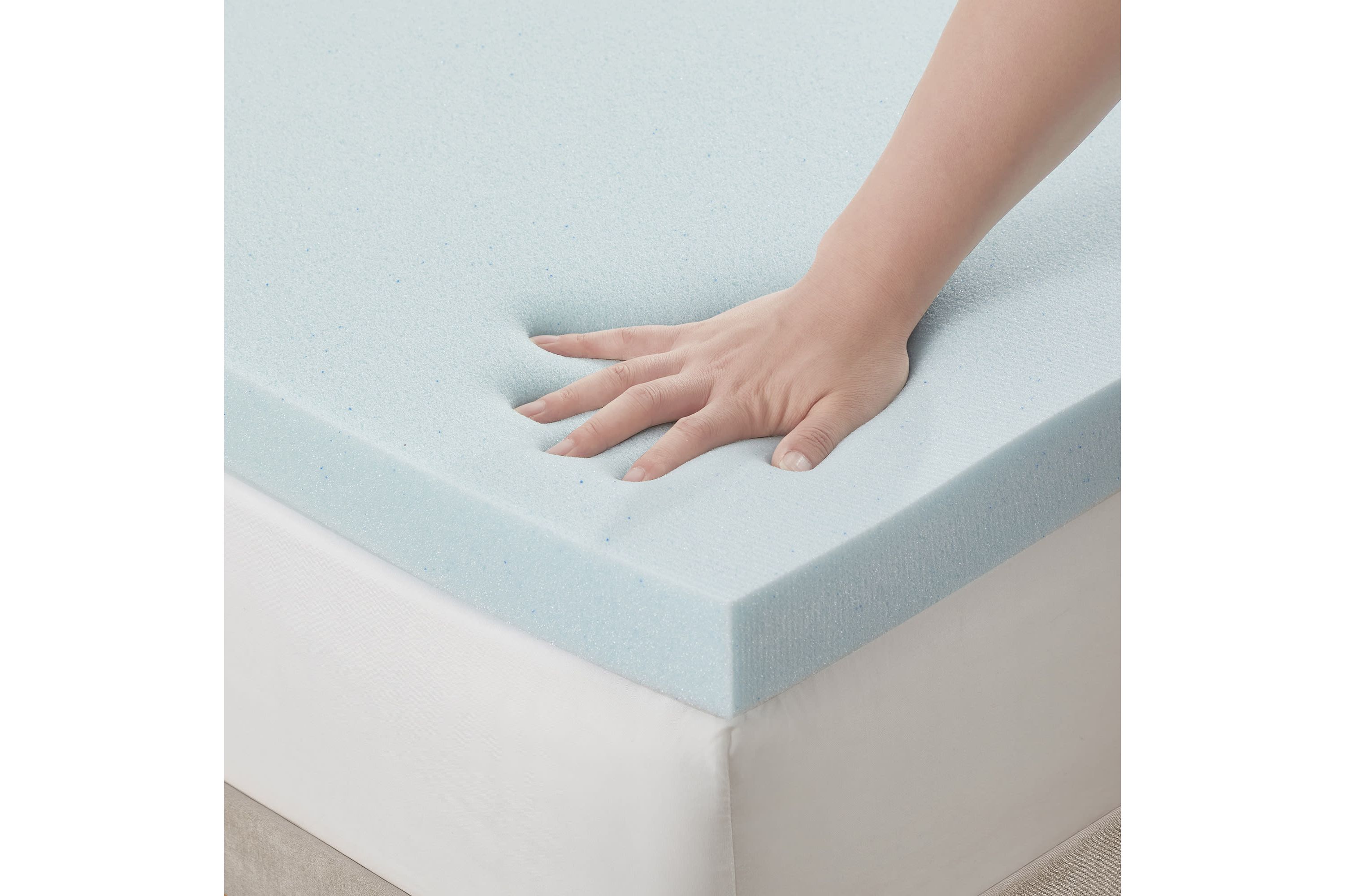 Blue Gel Memory Foam 3" Thick Mattress Topper