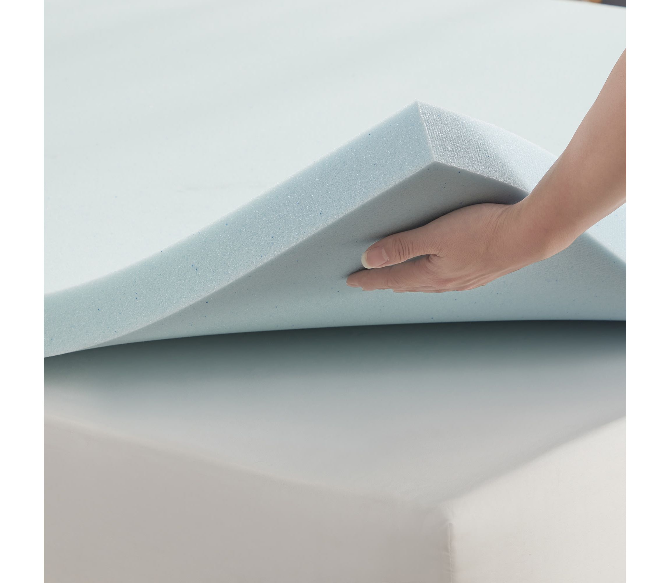 Blue Gel Memory Foam 3" Thick Mattress Topper