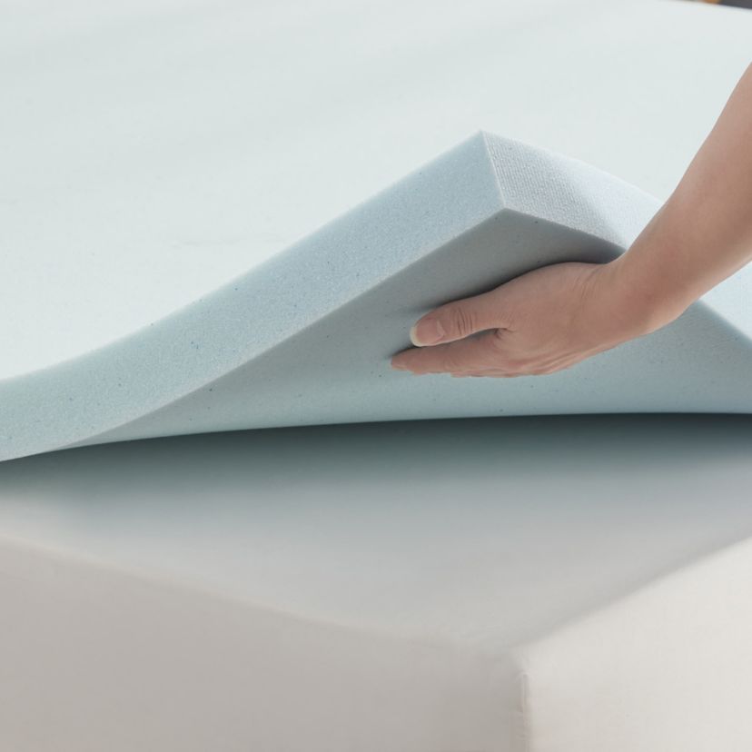 Blue Gel Memory Foam 3" Thick Mattress Topper