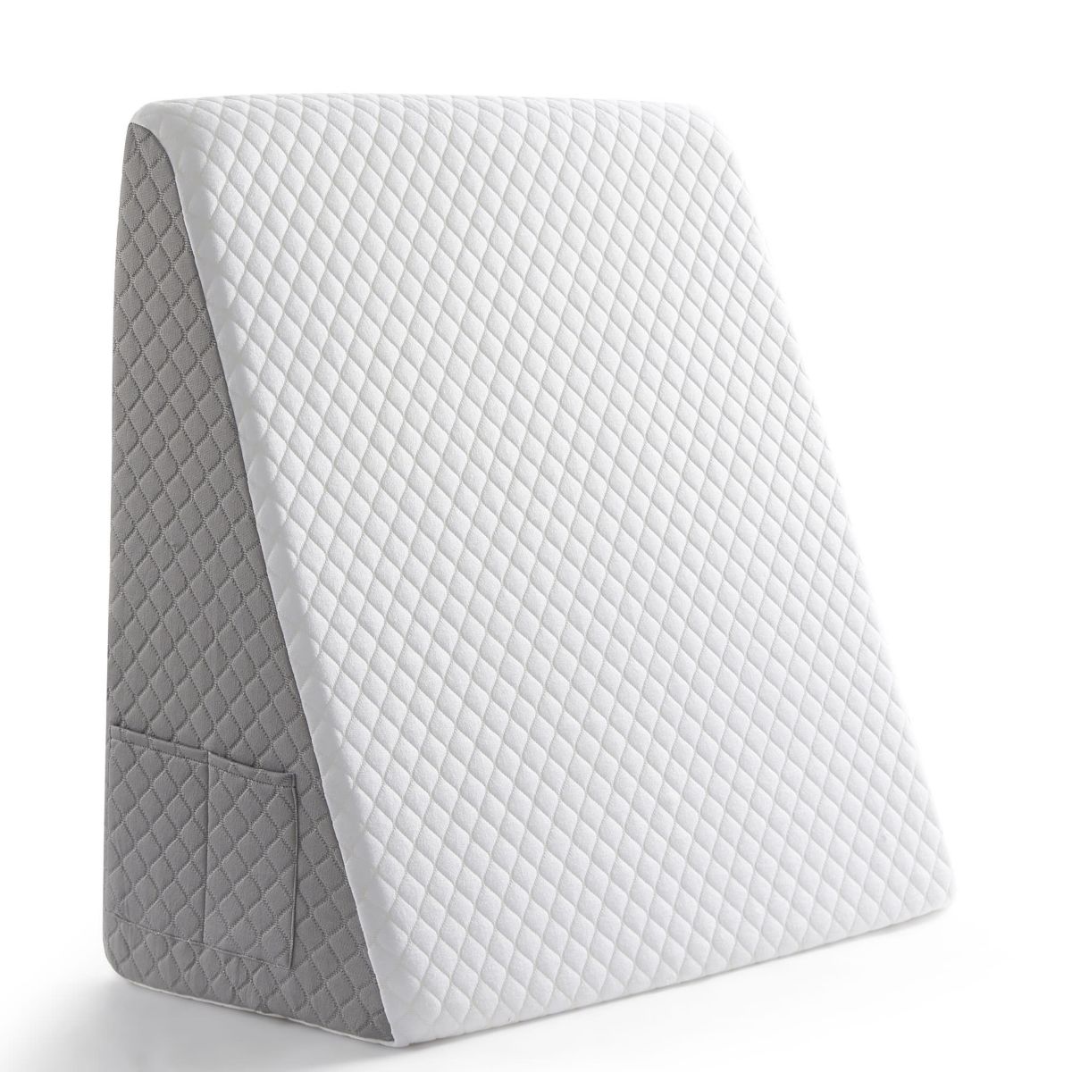 Memory Foam Bed Wedge Pillow with Pockets
