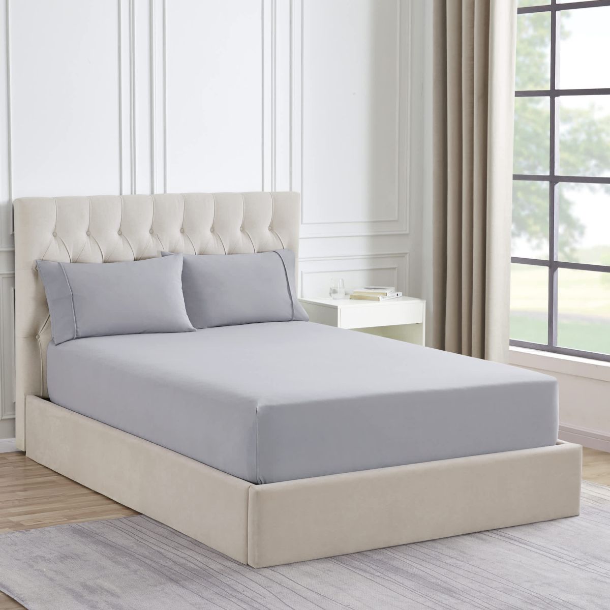 1500 Supreme Collection Microfiber Flannel Fitted Sheet