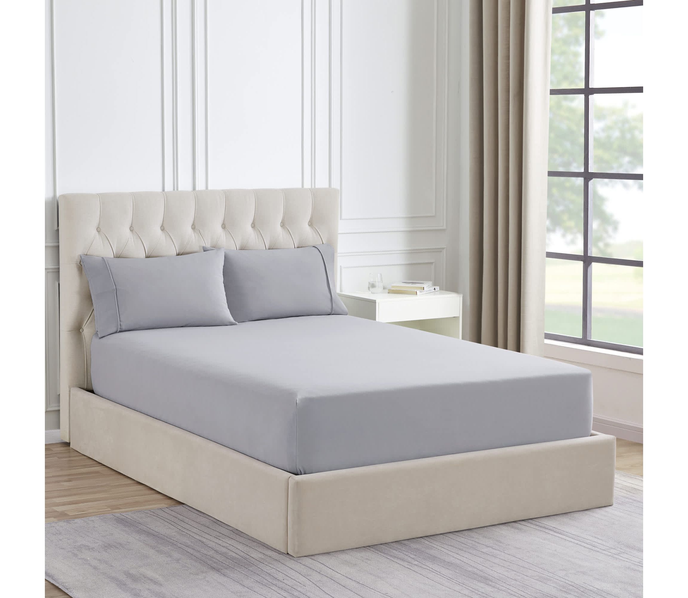 1500 Supreme Collection Microfiber Flannel Fitted Sheet