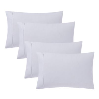 Sweet Home Collection 1500 Supreme Collection Microfiber Flannel Pillowcase 4-Pack, White, King