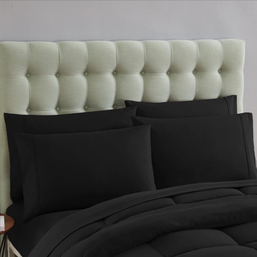 7 Piece Bed-In-A-Bag Down Alternative Comforter & Sheet