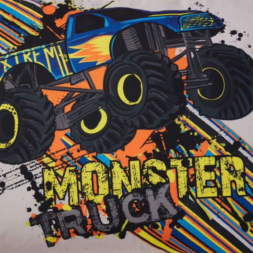 Monster Truck Kids Printed Bedding Set Includes Sheet Set