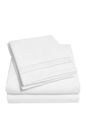1800 Series 4 Piece Deep Pocket Bed Sheet Set