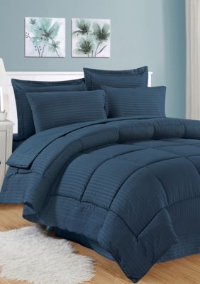 Sweet Home Collection 8 Piece Bed In A Bag Hotel Dobby Embossed