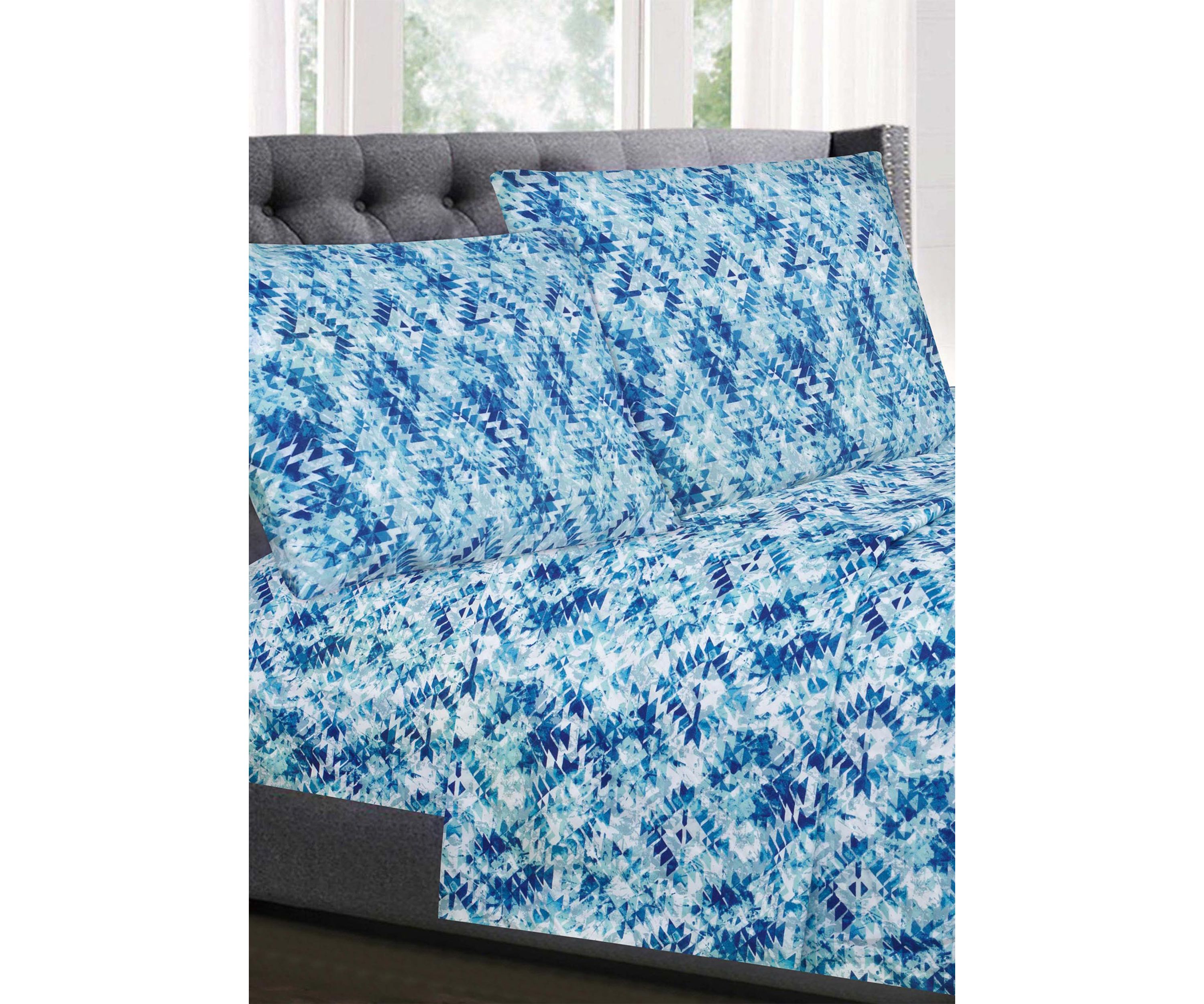 Aqualina Geometric Pattern 1500 Supreme Collection Sheet Set