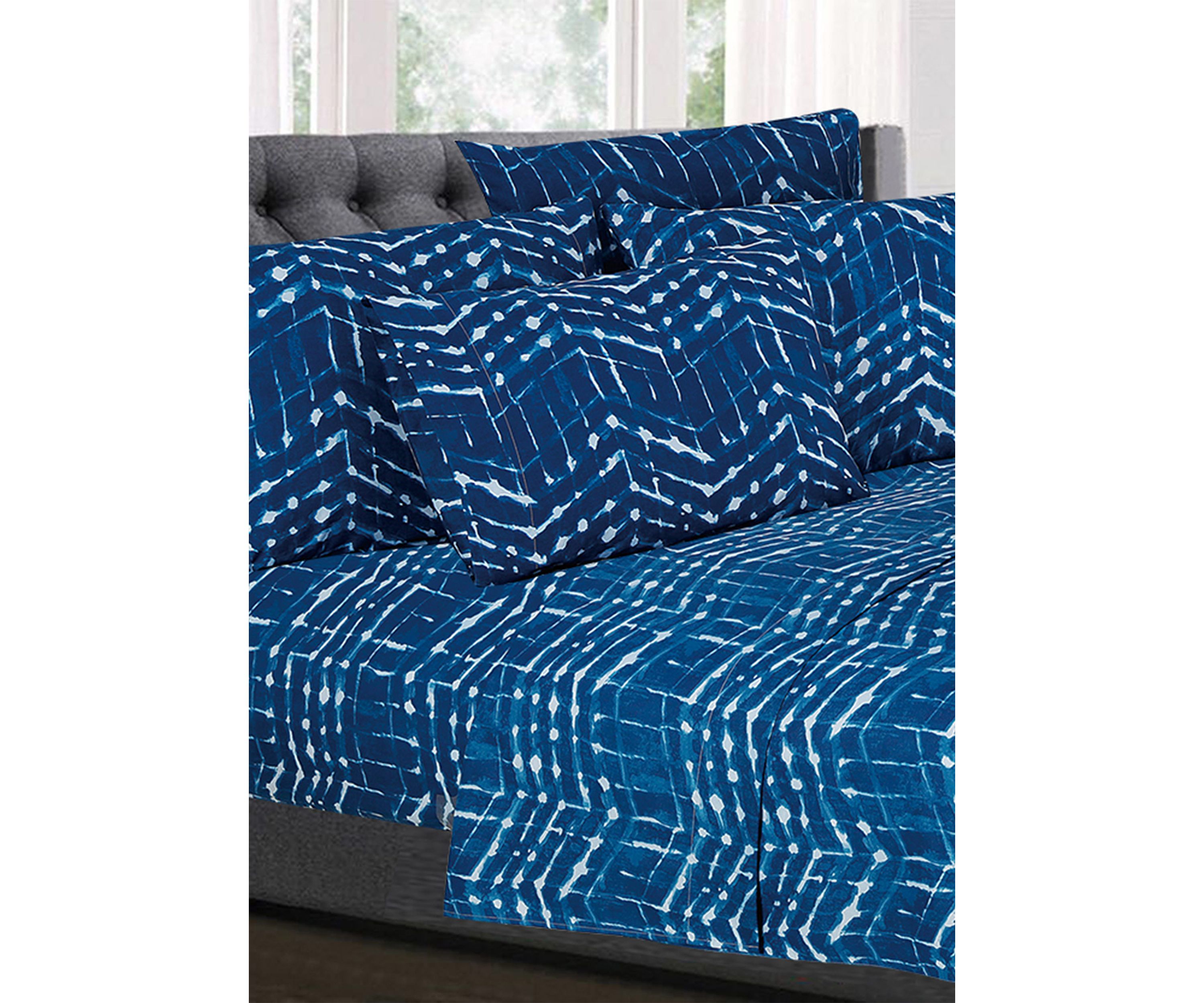 Monroe Zig Zag Pattern Geometric Sheet Set