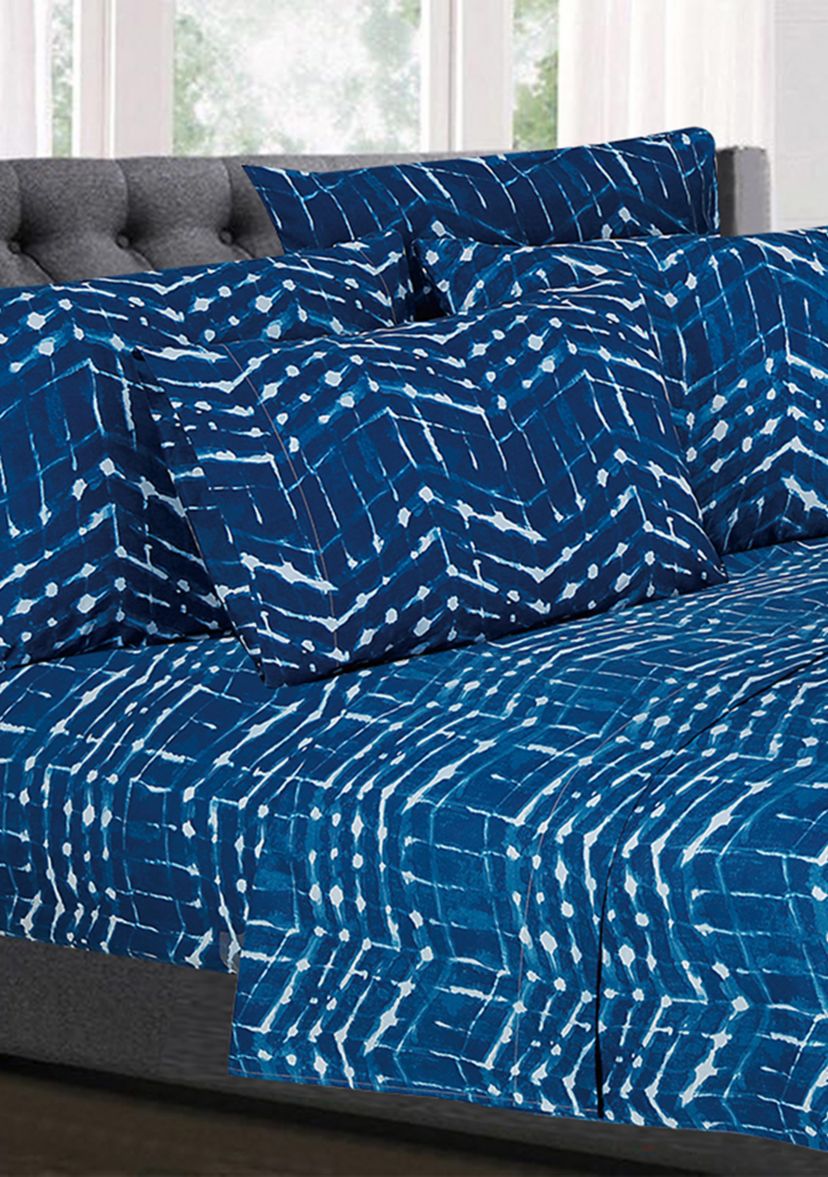Monroe Zig Zag Pattern Geometric Sheet Set
