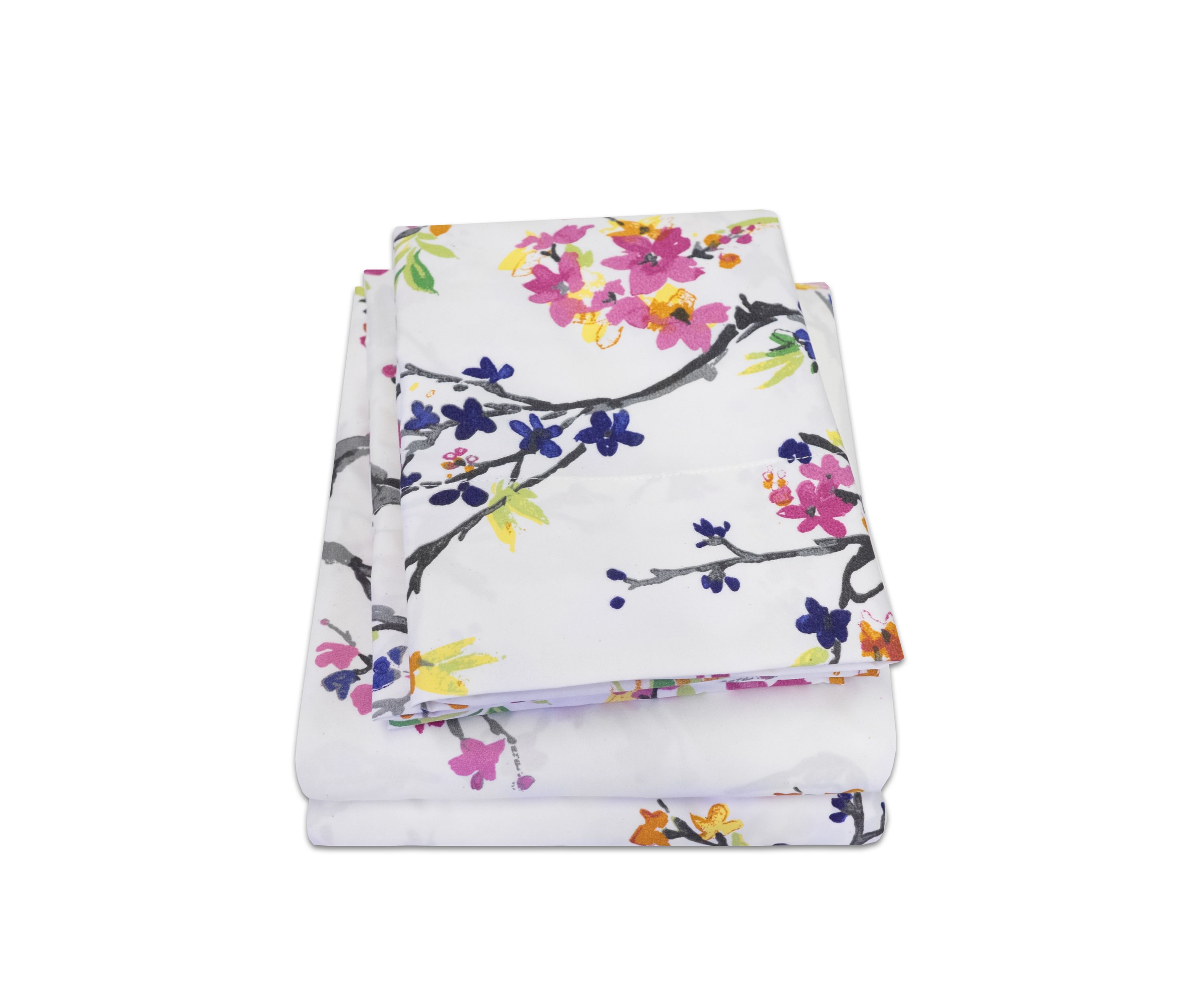 Botanical Pastel Floral Pattern 1500 Supreme Collection Sheet Set