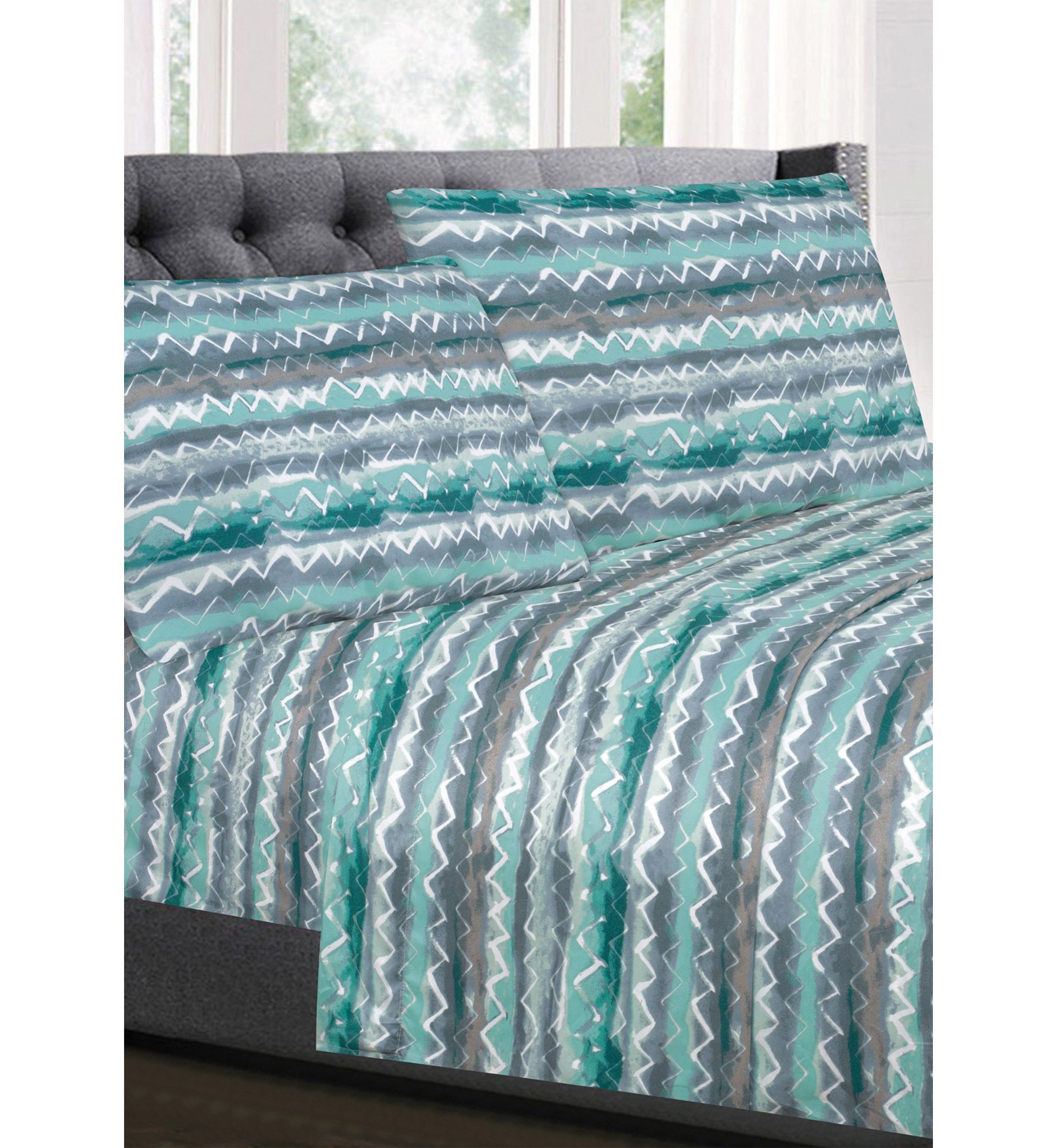 Summerset Zig Zag Pattern 1500 Supreme Collection Sheet Set
