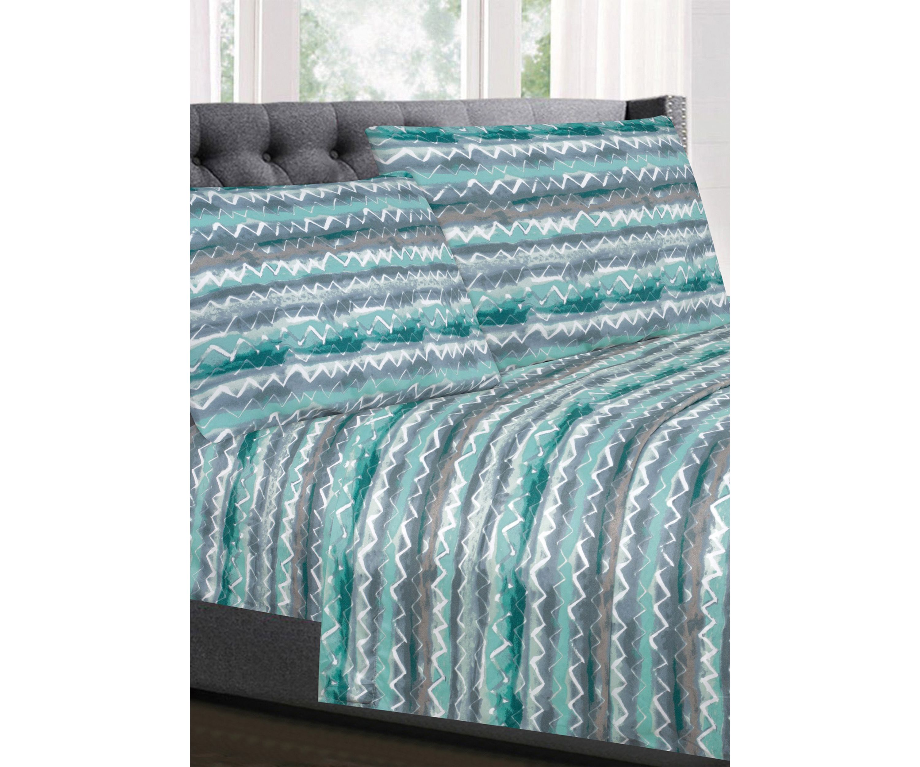 Summerset Zig Zag Pattern 1500 Supreme Collection Sheet Set
