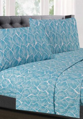 Tropical Leaf Pattern 1500 Supreme Collection Sheet Set