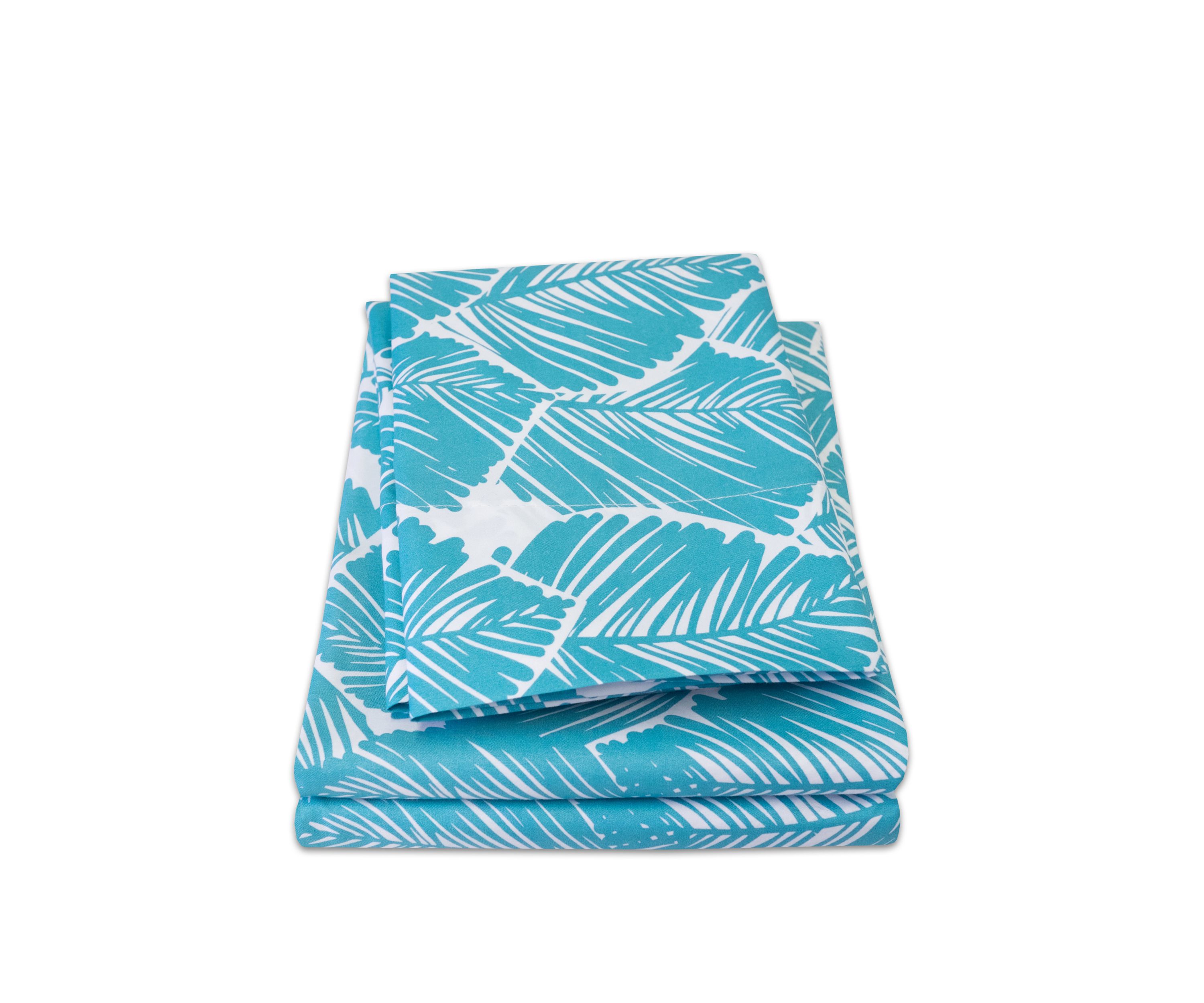 Tropical Leaf Pattern 1500 Supreme Collection Sheet Set