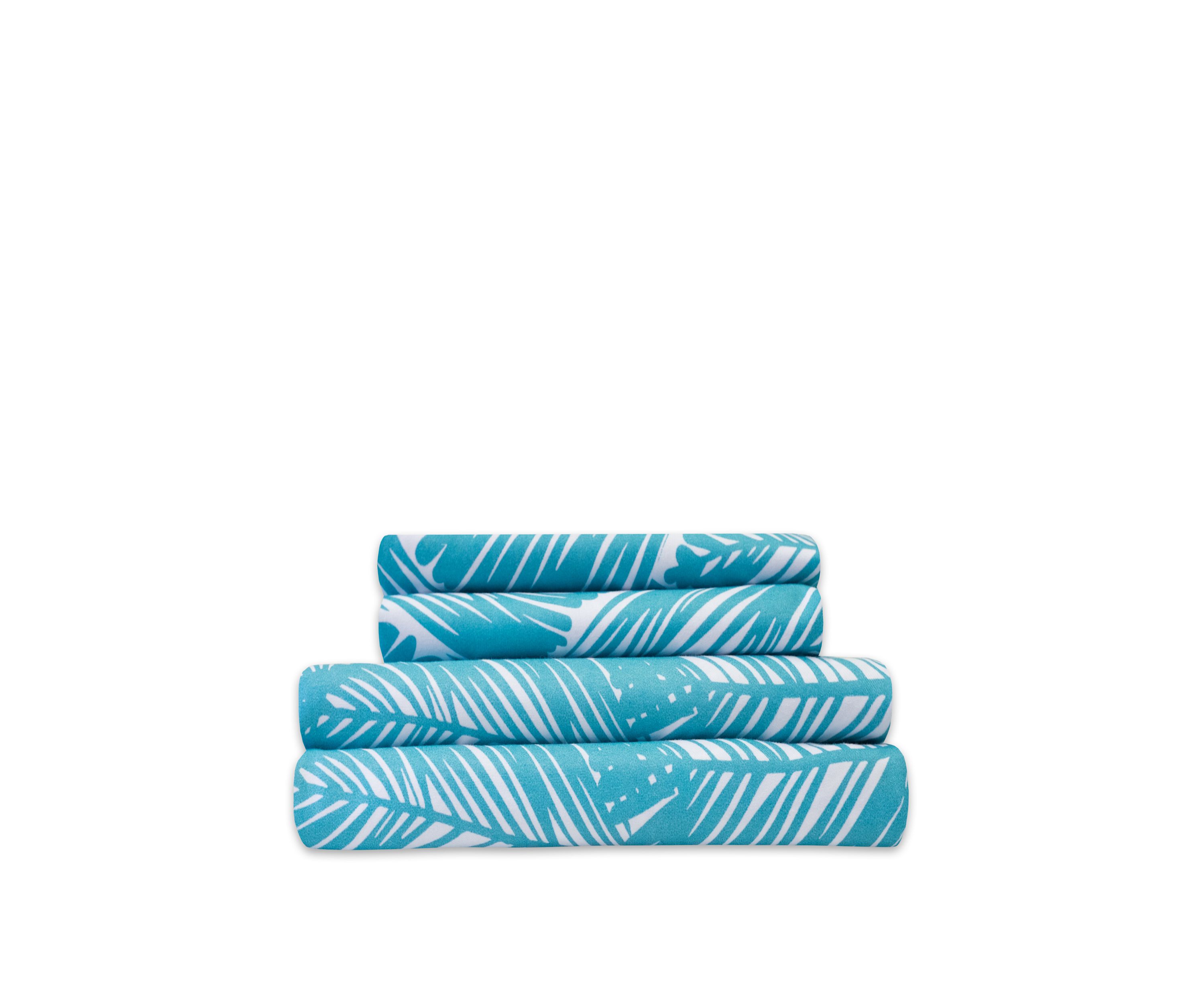 Tropical Leaf Pattern 1500 Supreme Collection Sheet Set