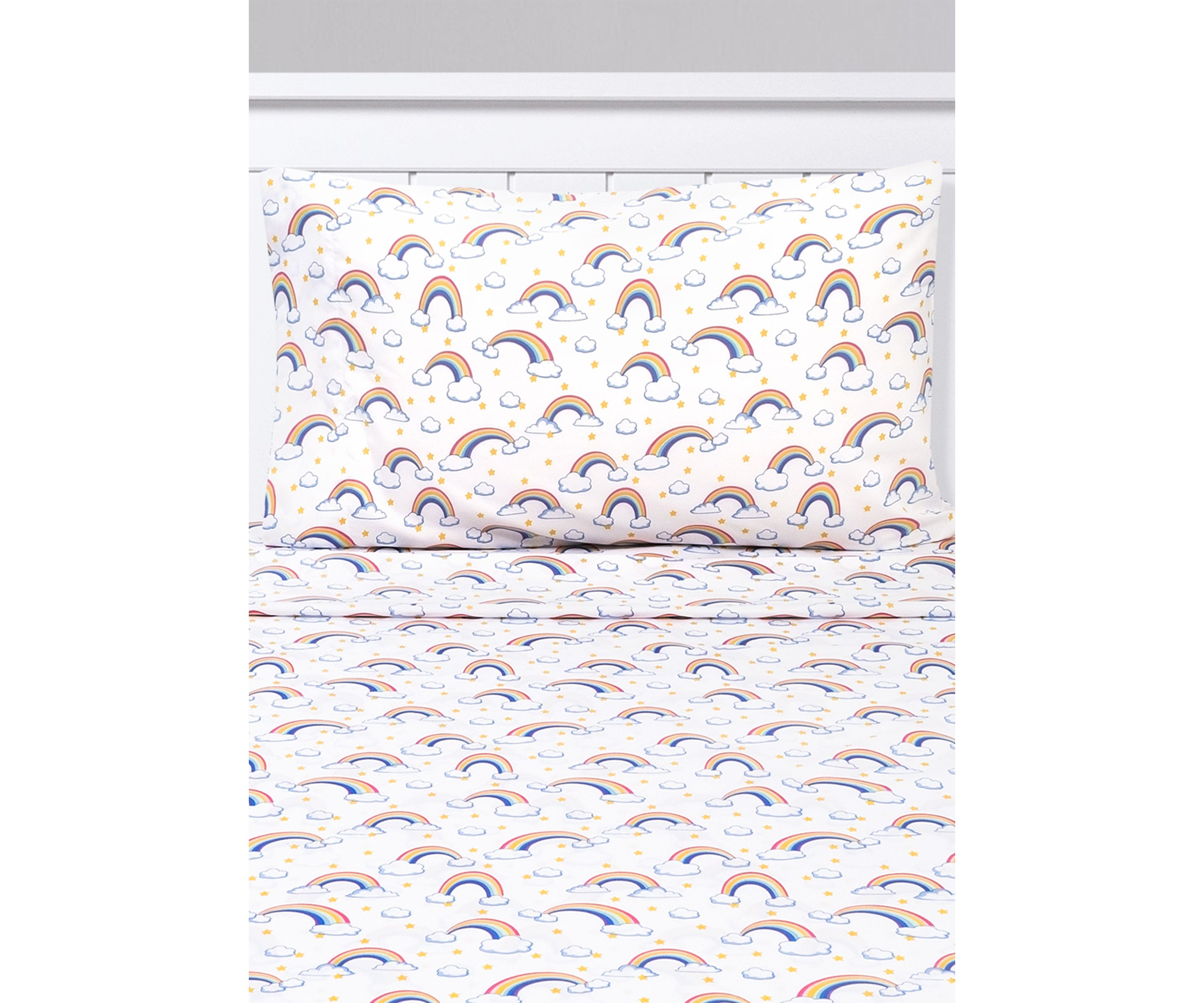 Rainbows, Clouds & Stars Kids Sheet Set
