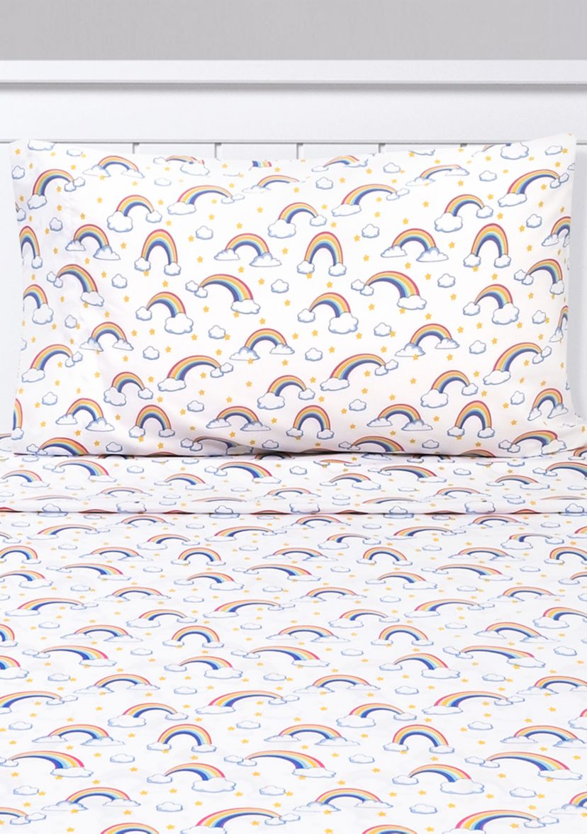 Rainbows, Clouds & Stars Kids Sheet Set
