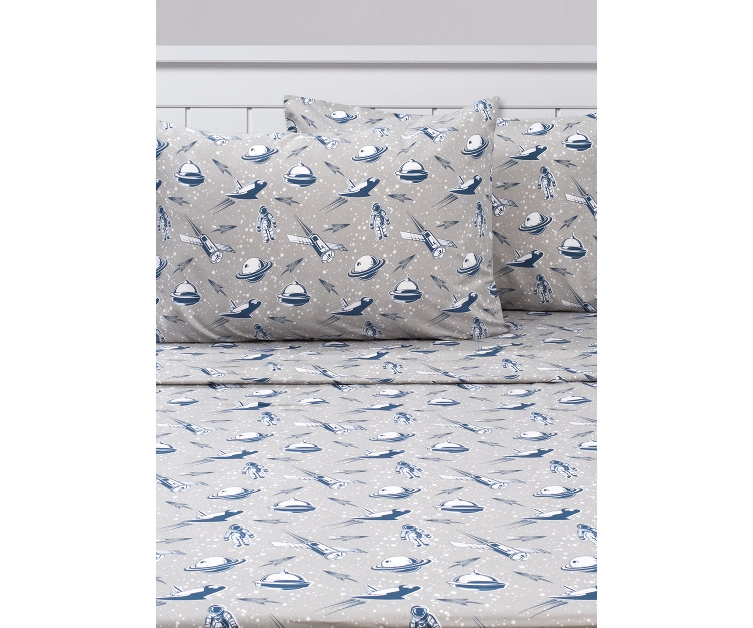 Space Ship Rocket Astronaut Kids Sheet Set